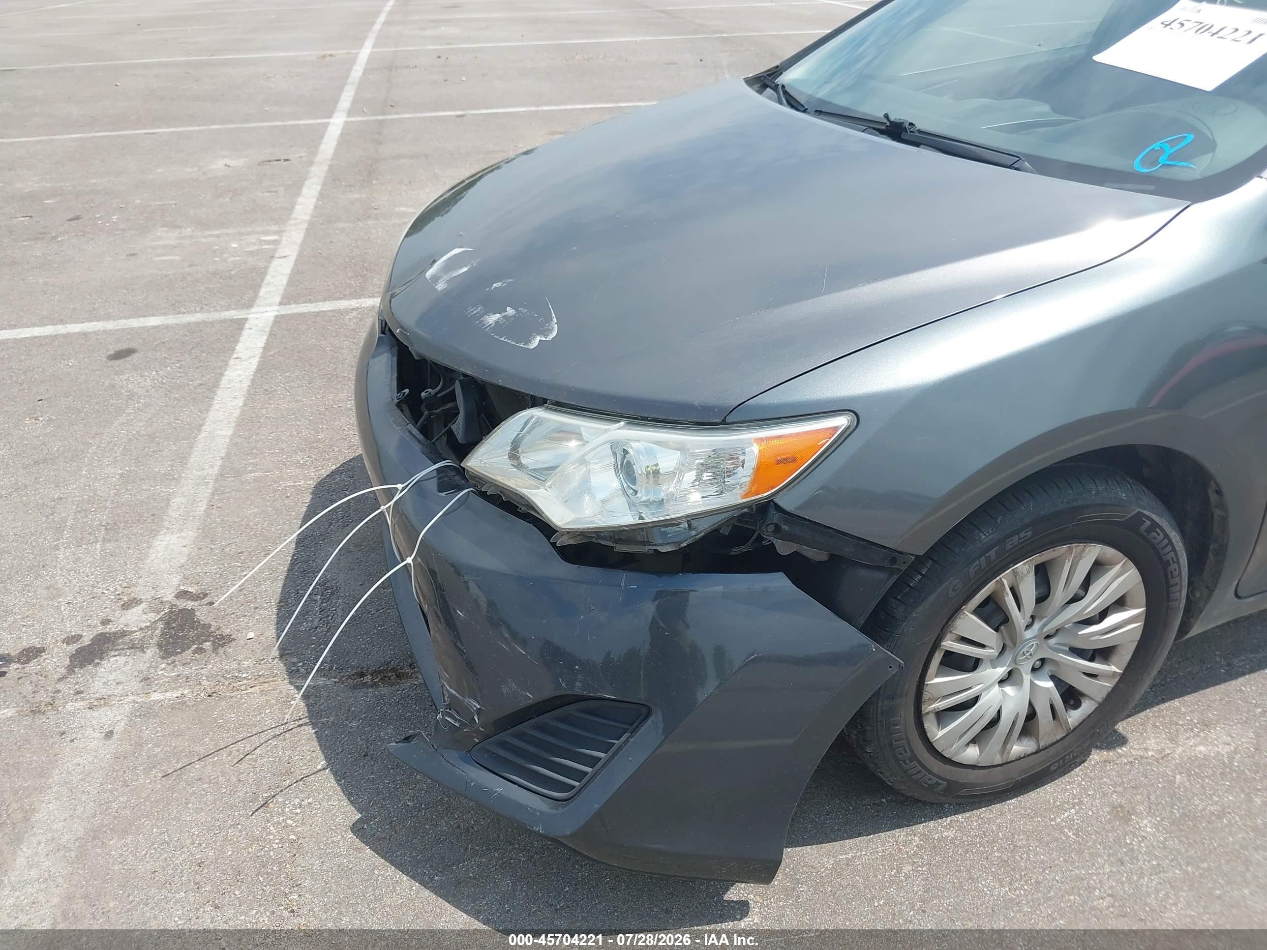 2012 Toyota Camry L Gray vin: 4T4BF1FK4CR256419