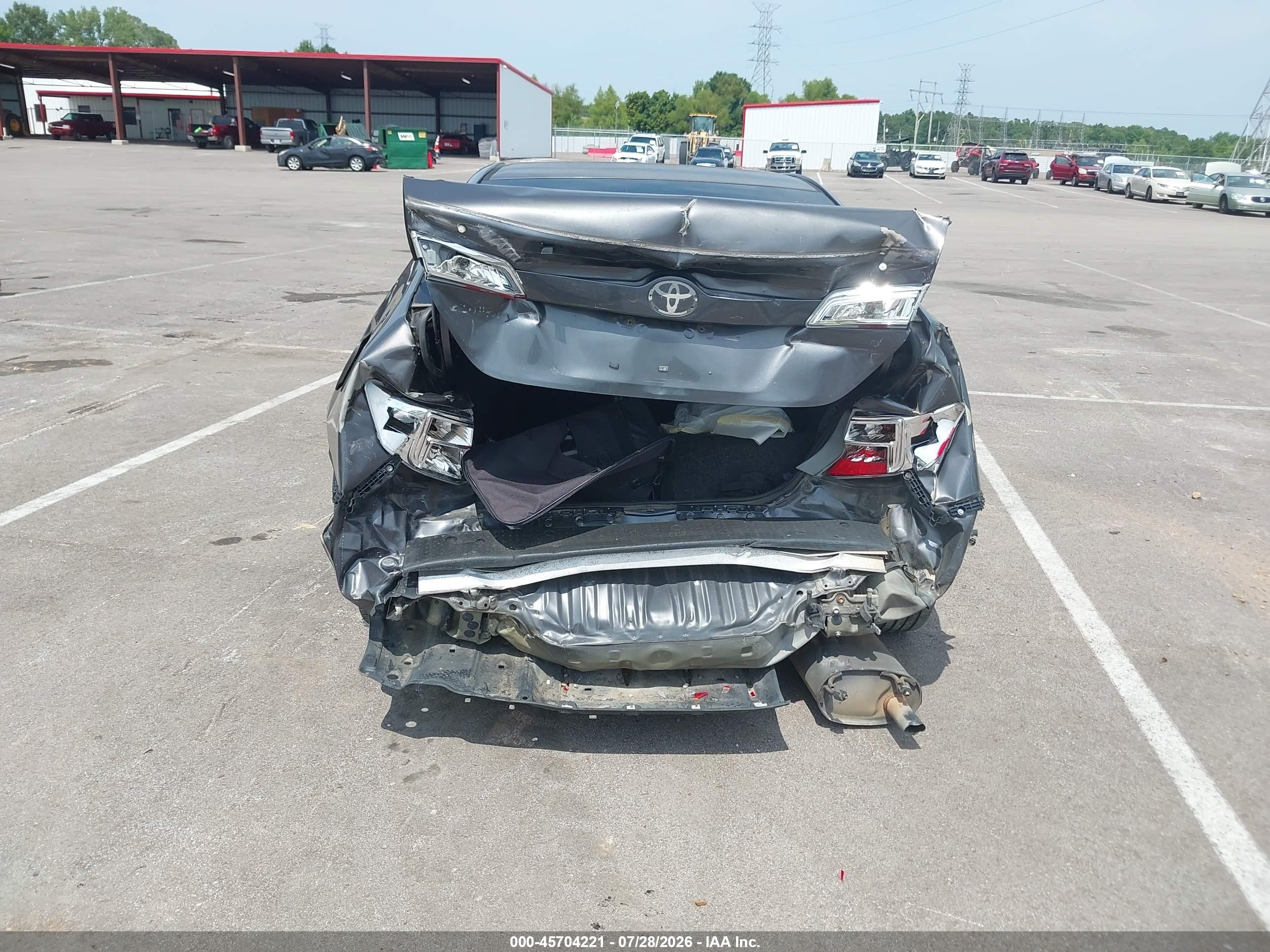 2012 Toyota Camry L Gray vin: 4T4BF1FK4CR256419