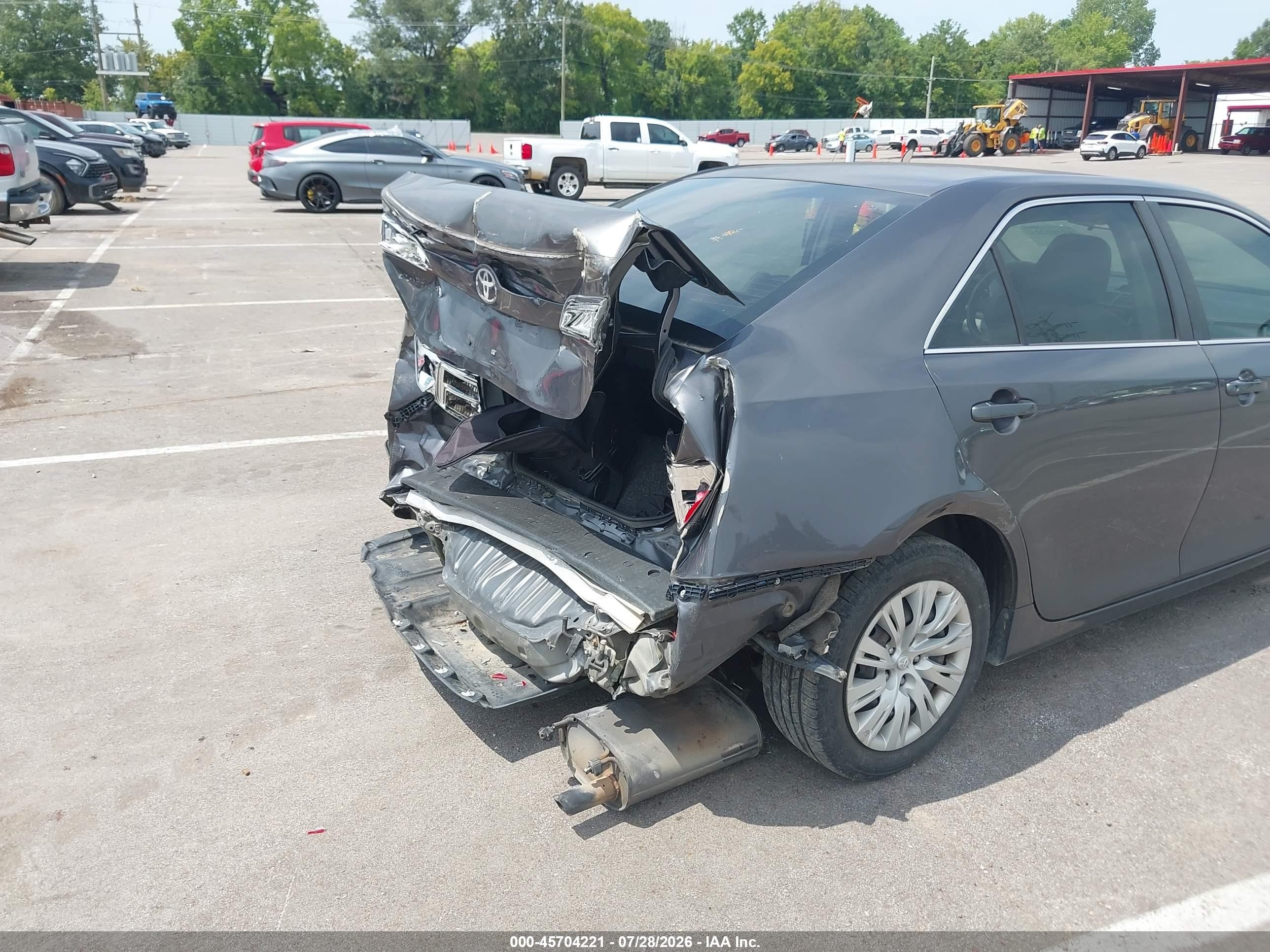 2012 Toyota Camry L Gray vin: 4T4BF1FK4CR256419
