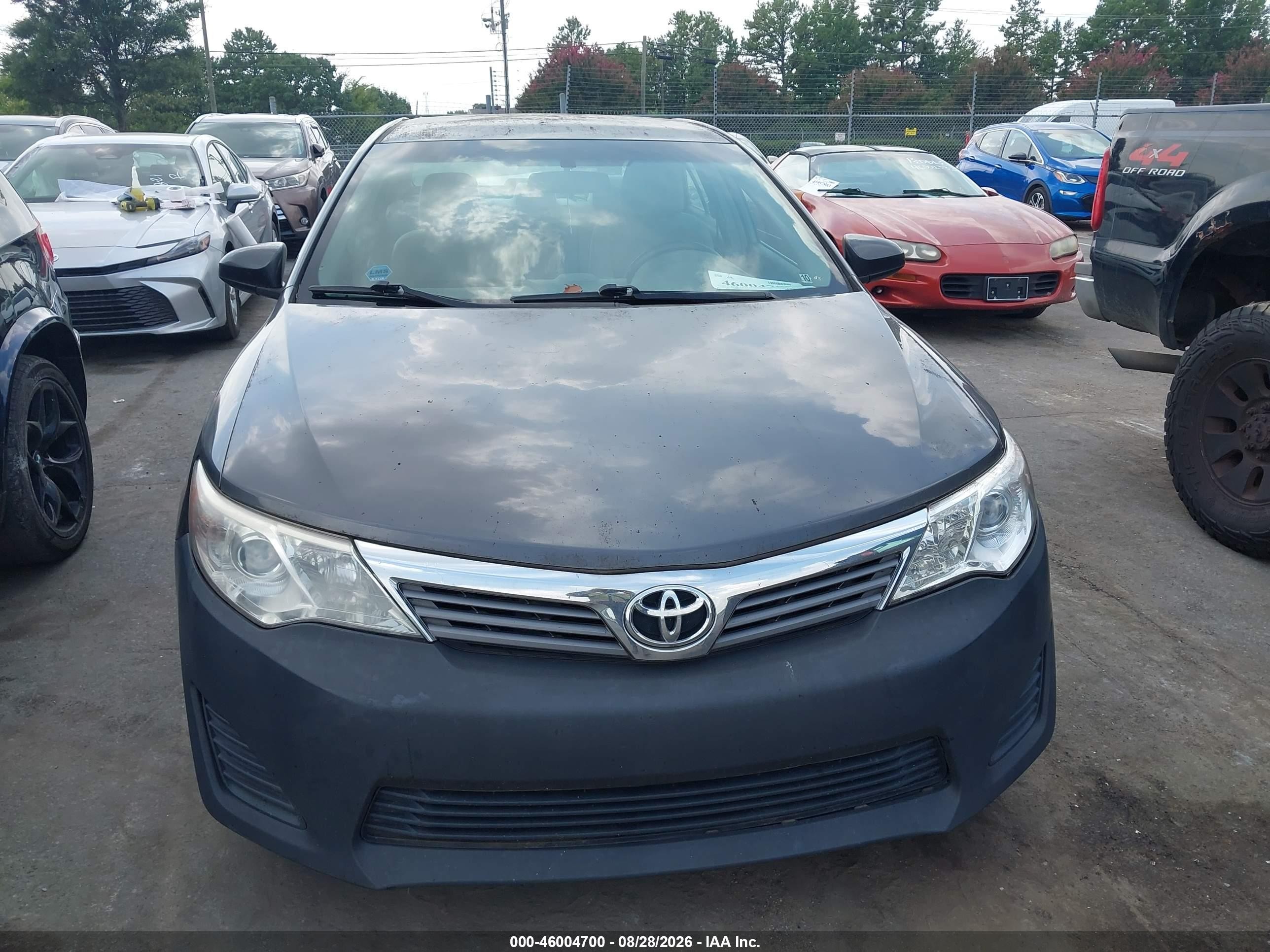 2012 Toyota Camry L Gray vin: 4T4BF1FK4CR259286