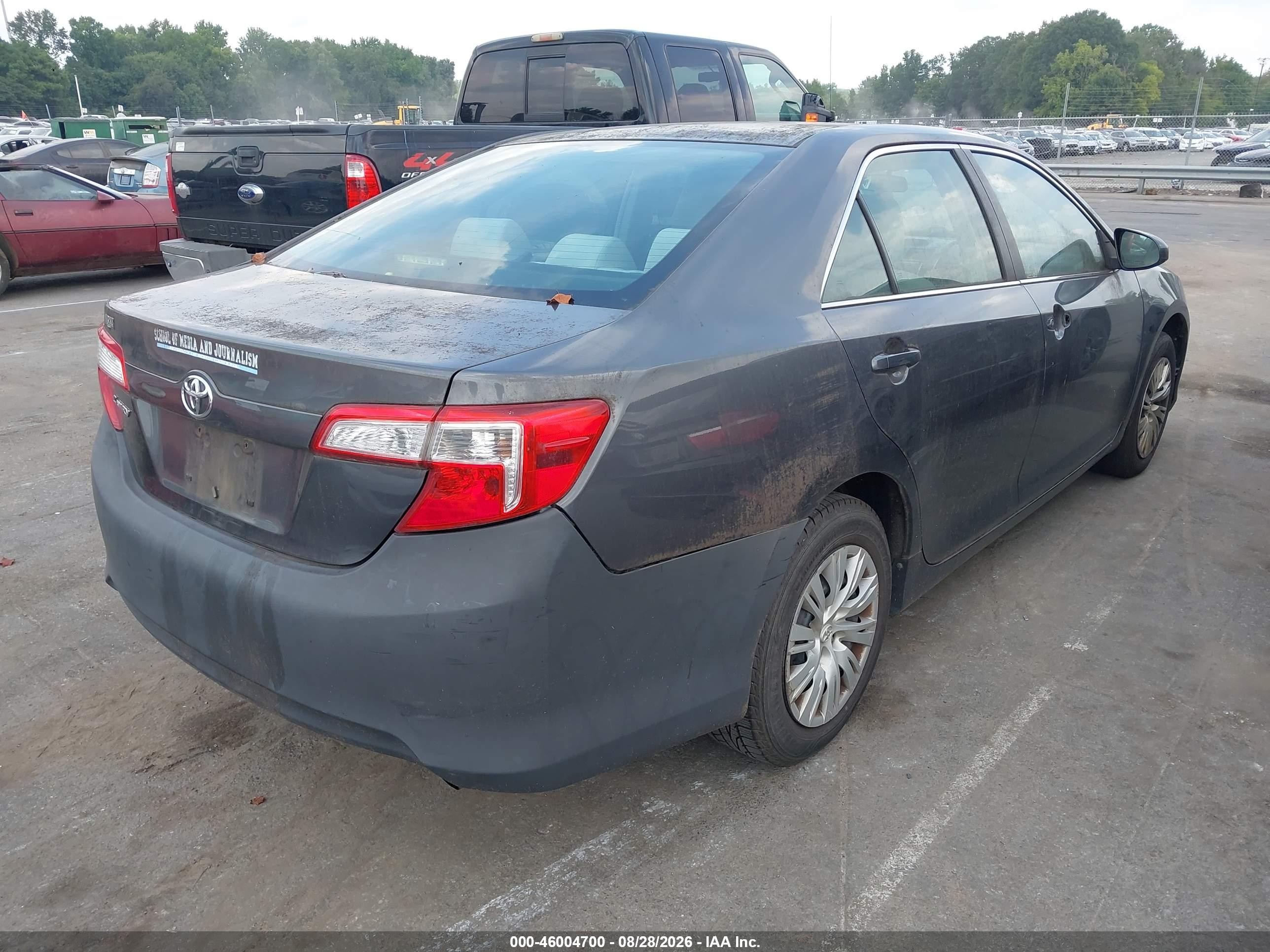 2012 Toyota Camry L Gray vin: 4T4BF1FK4CR259286