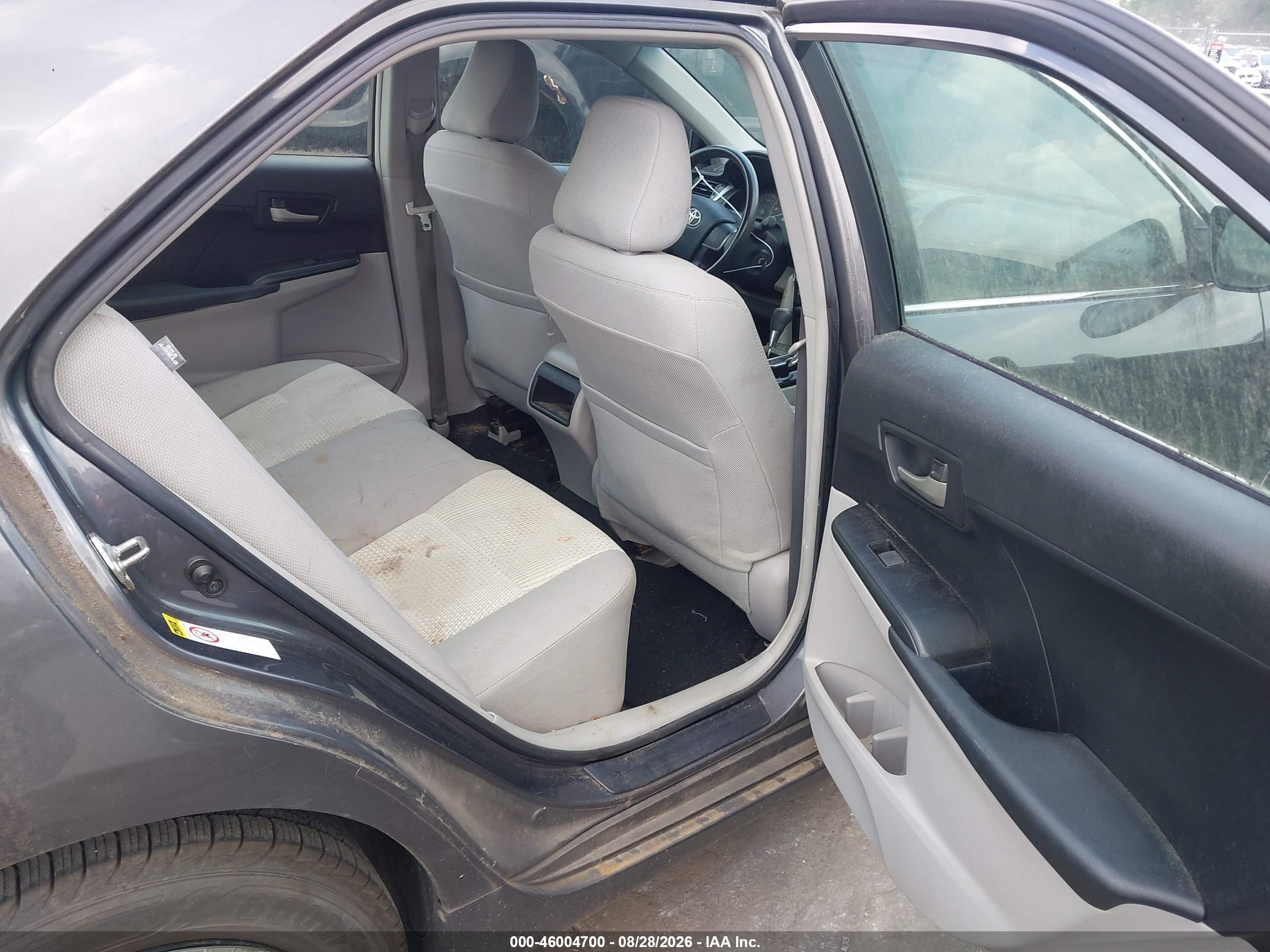 2012 Toyota Camry L Gray vin: 4T4BF1FK4CR259286