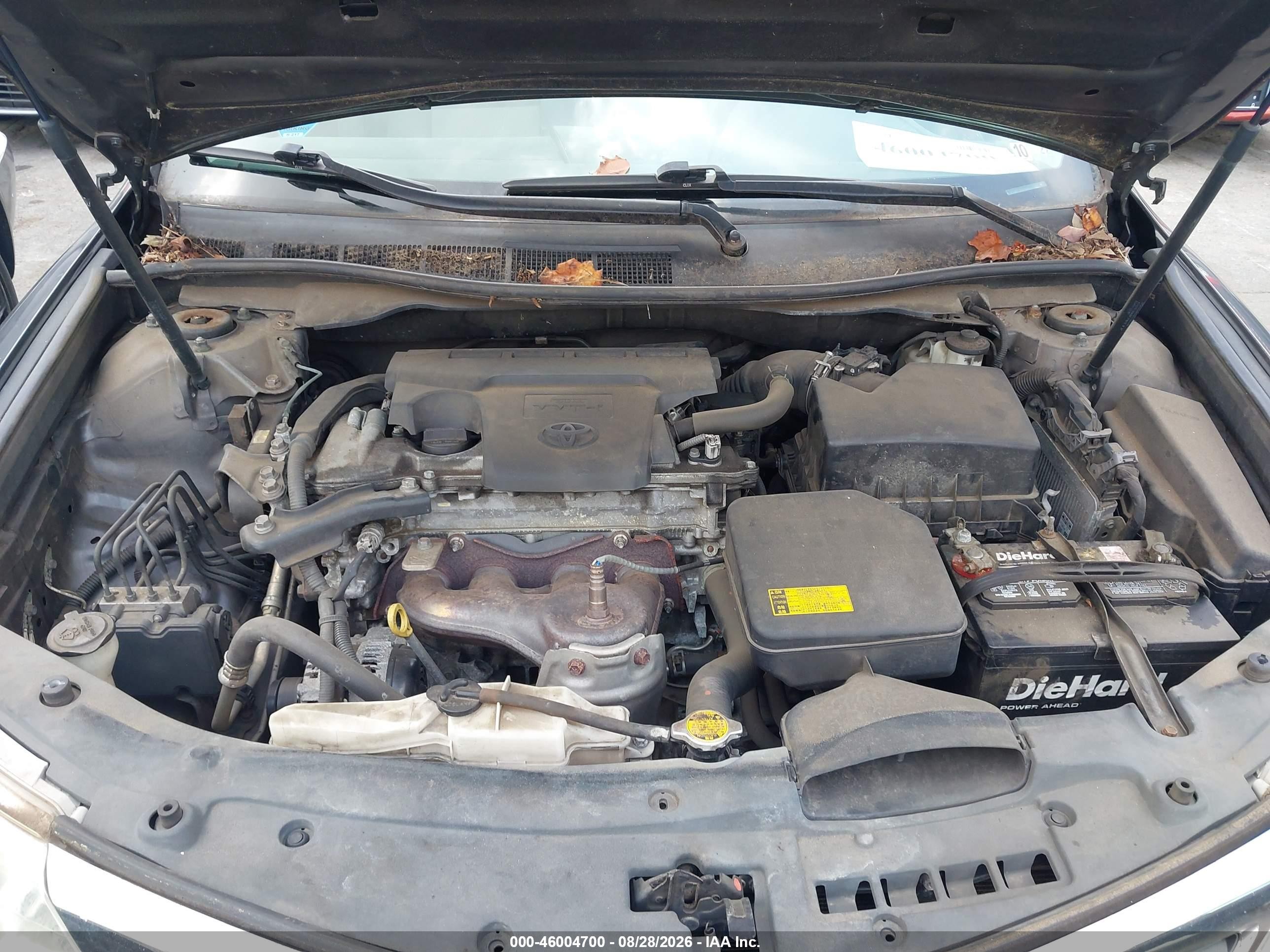 2012 Toyota Camry L Gray vin: 4T4BF1FK4CR259286