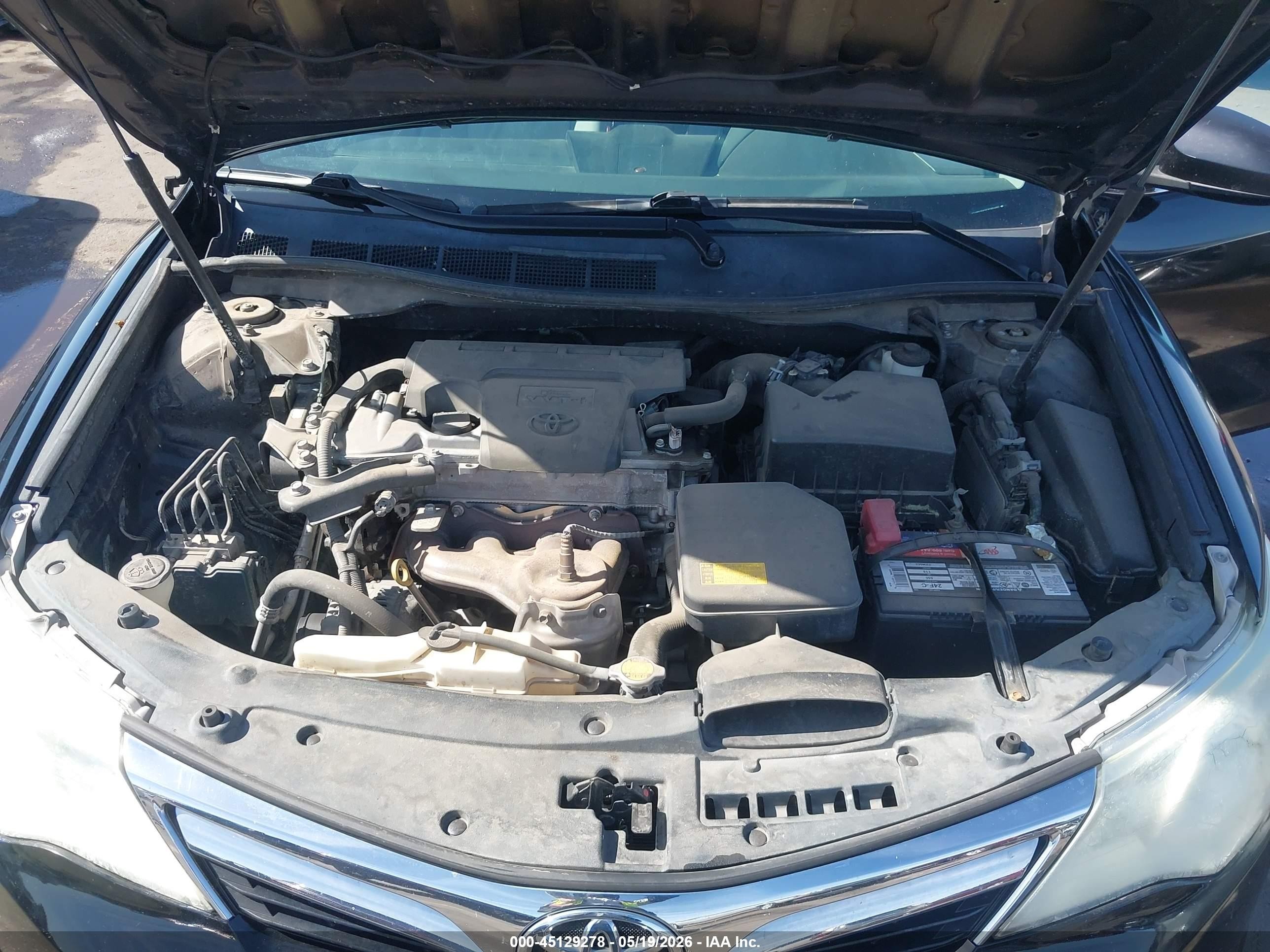 2012 Toyota Camry Le Black vin: 4T4BF1FK4CR265492