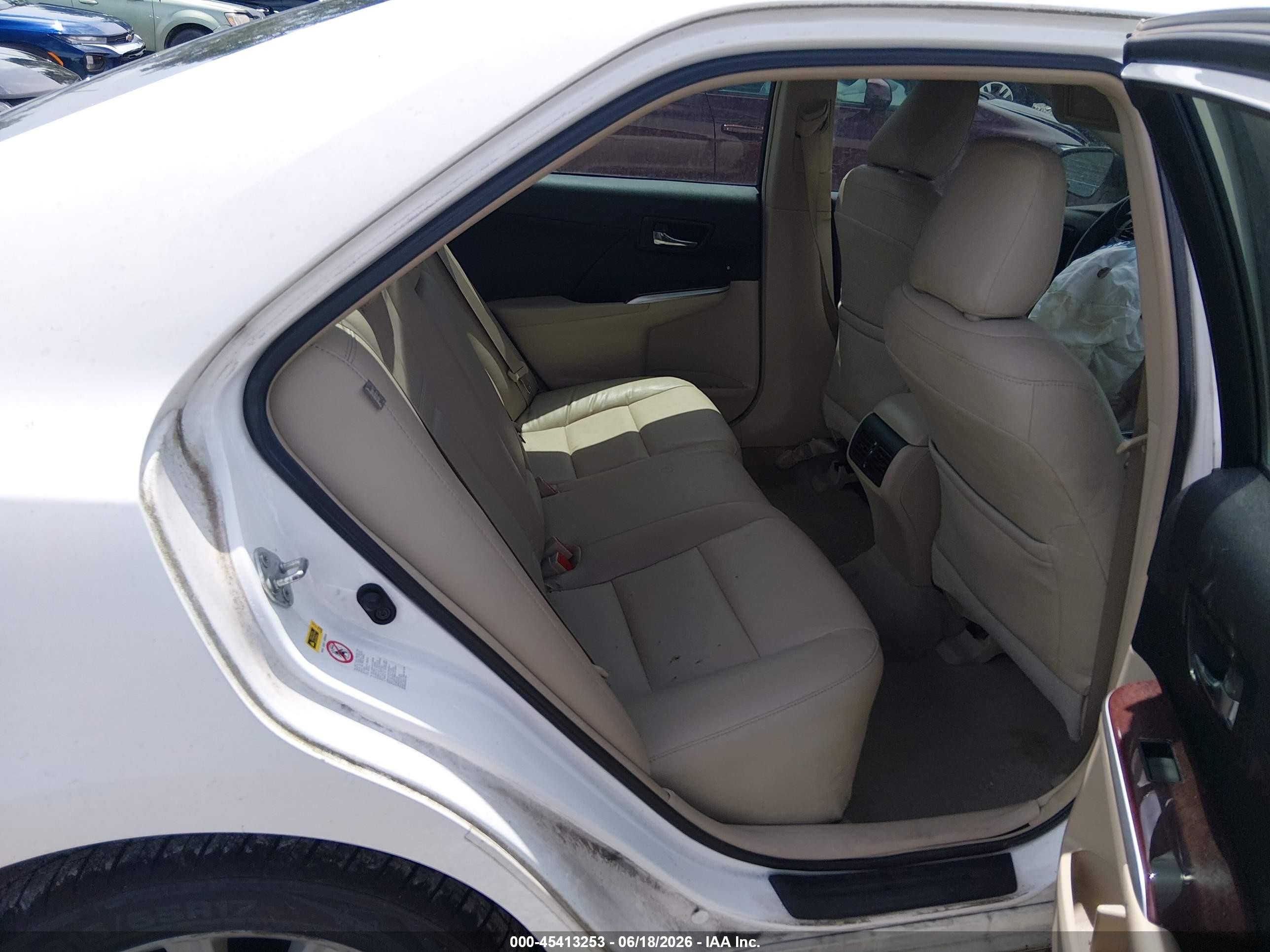 2013 Toyota Camry Xle White vin: 4T4BF1FK4DR276431