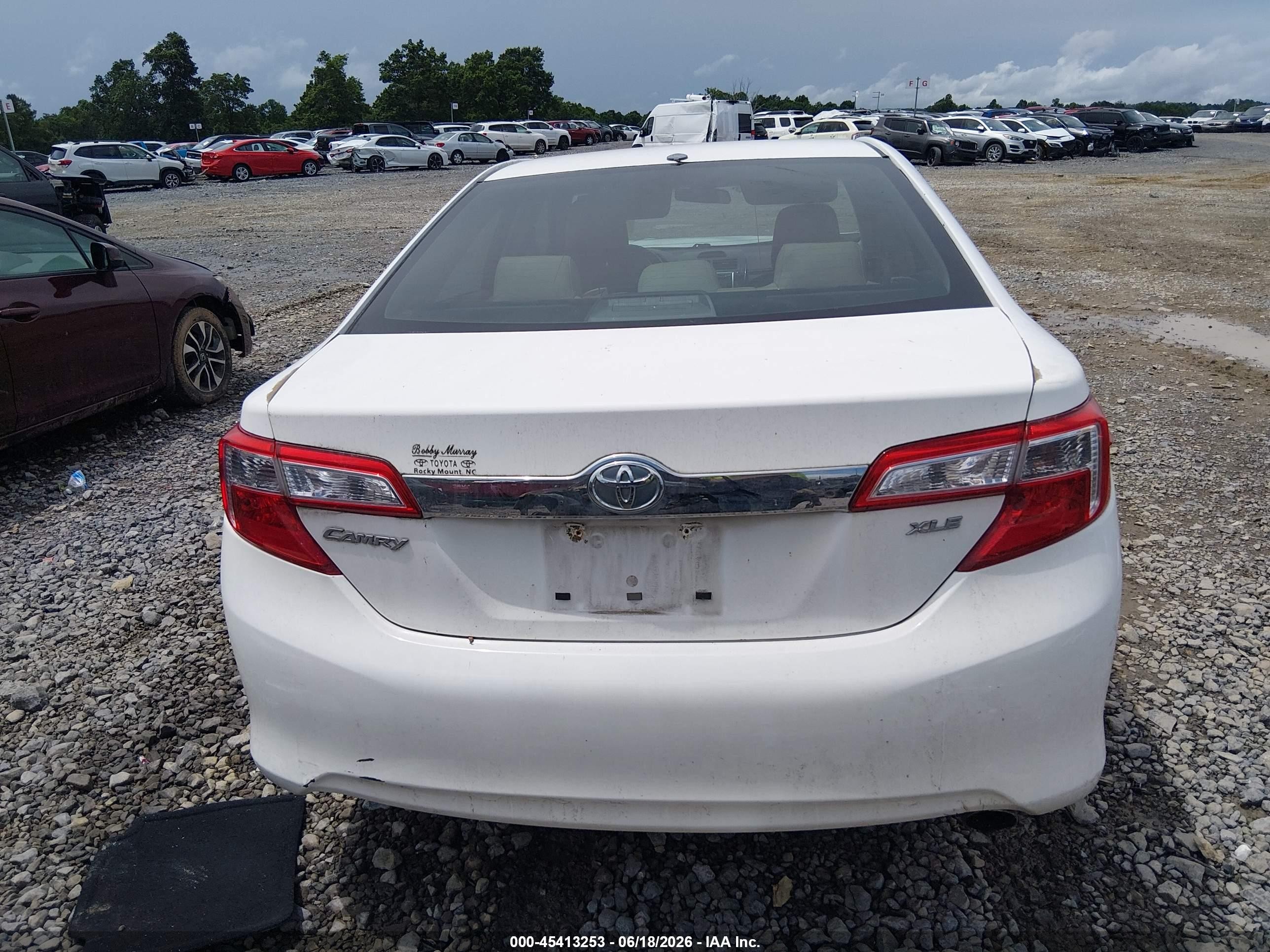 2013 Toyota Camry Xle White vin: 4T4BF1FK4DR276431