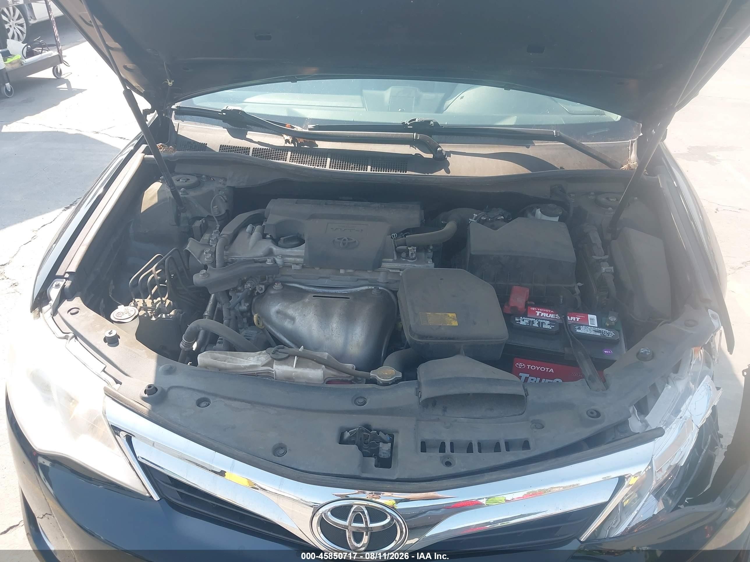 2013 Toyota Camry Xle Black vin: 4T4BF1FK4DR292015