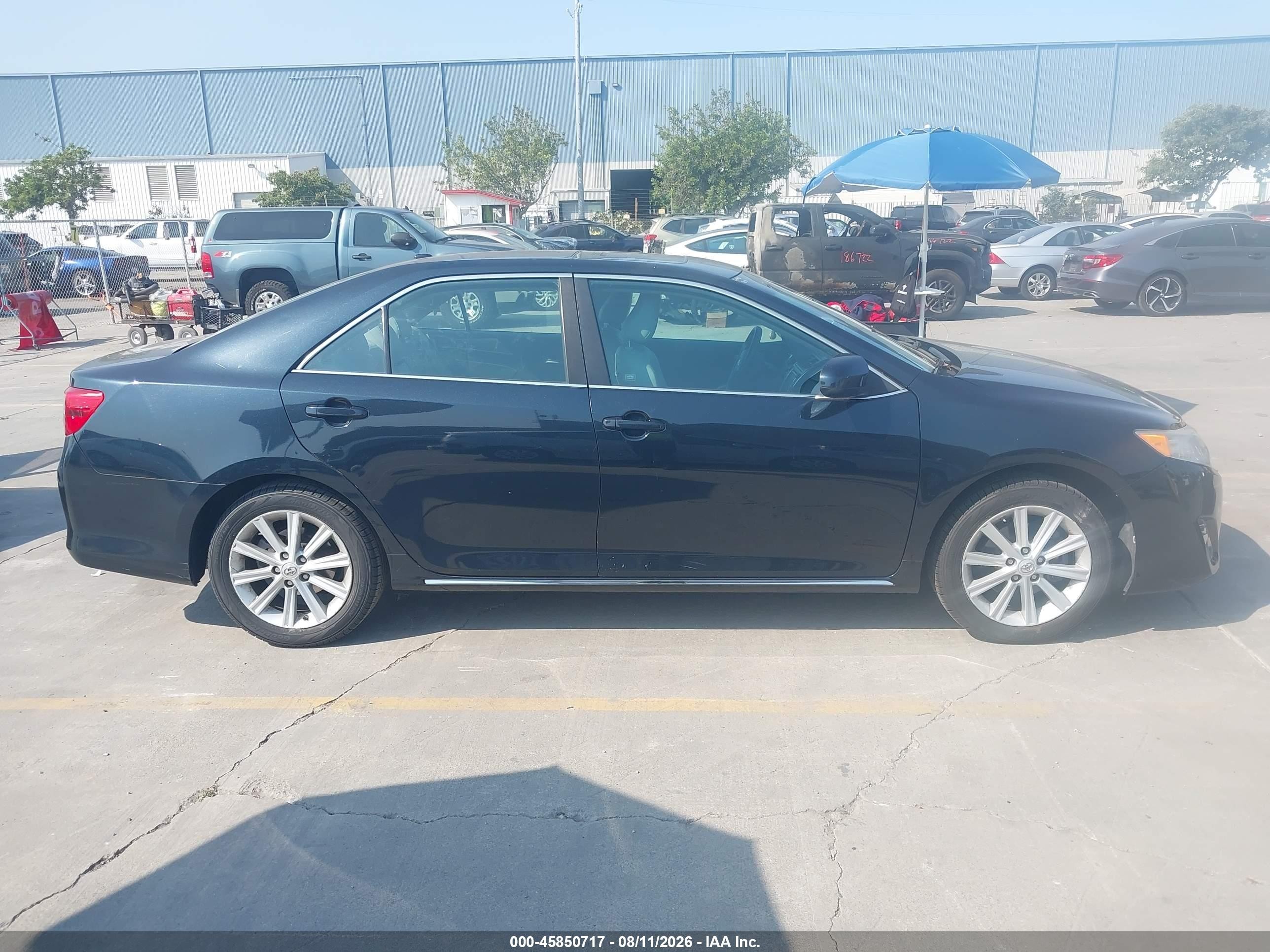 2013 Toyota Camry Xle Black vin: 4T4BF1FK4DR292015