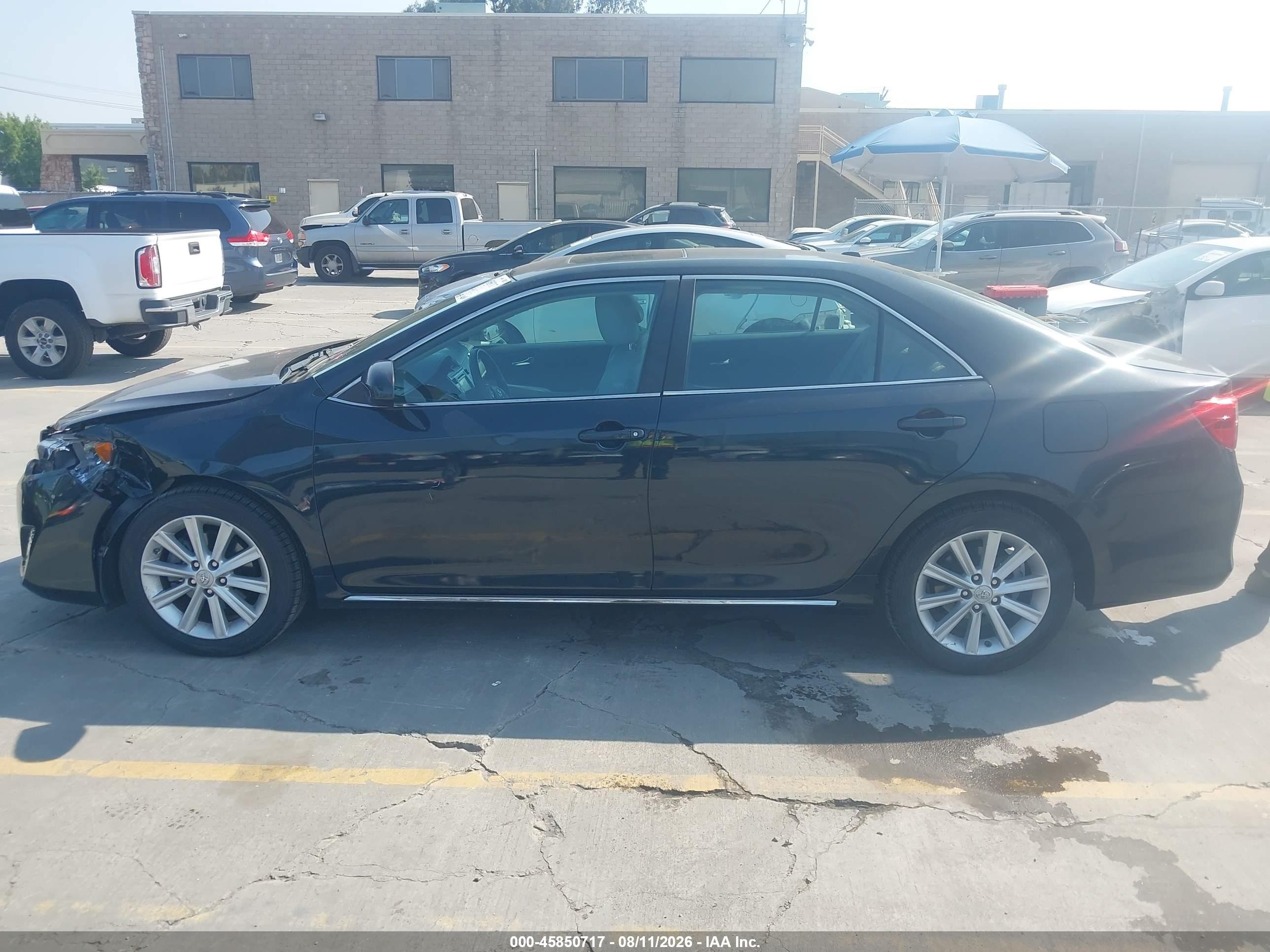 2013 Toyota Camry Xle Black vin: 4T4BF1FK4DR292015