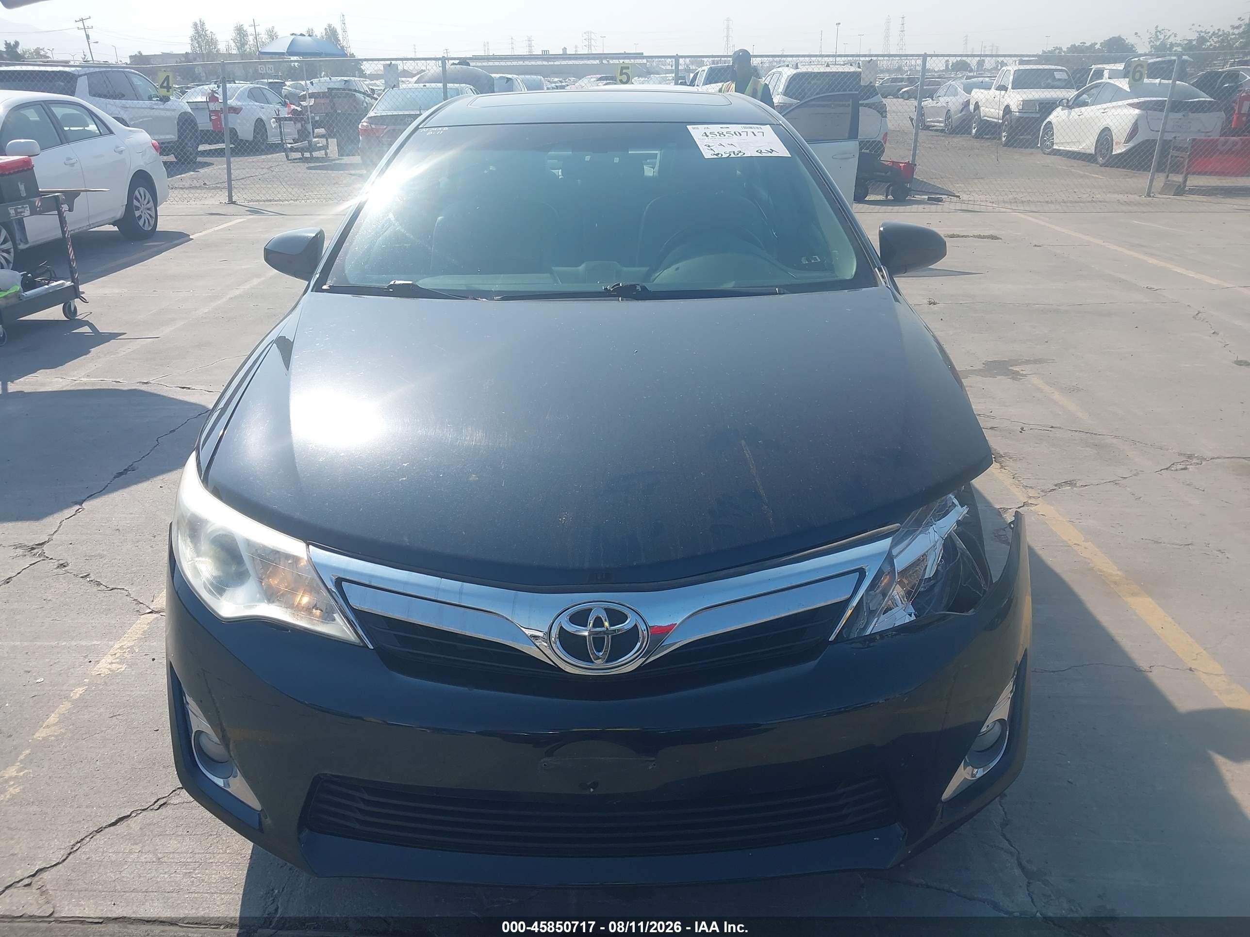 2013 Toyota Camry Xle Black vin: 4T4BF1FK4DR292015