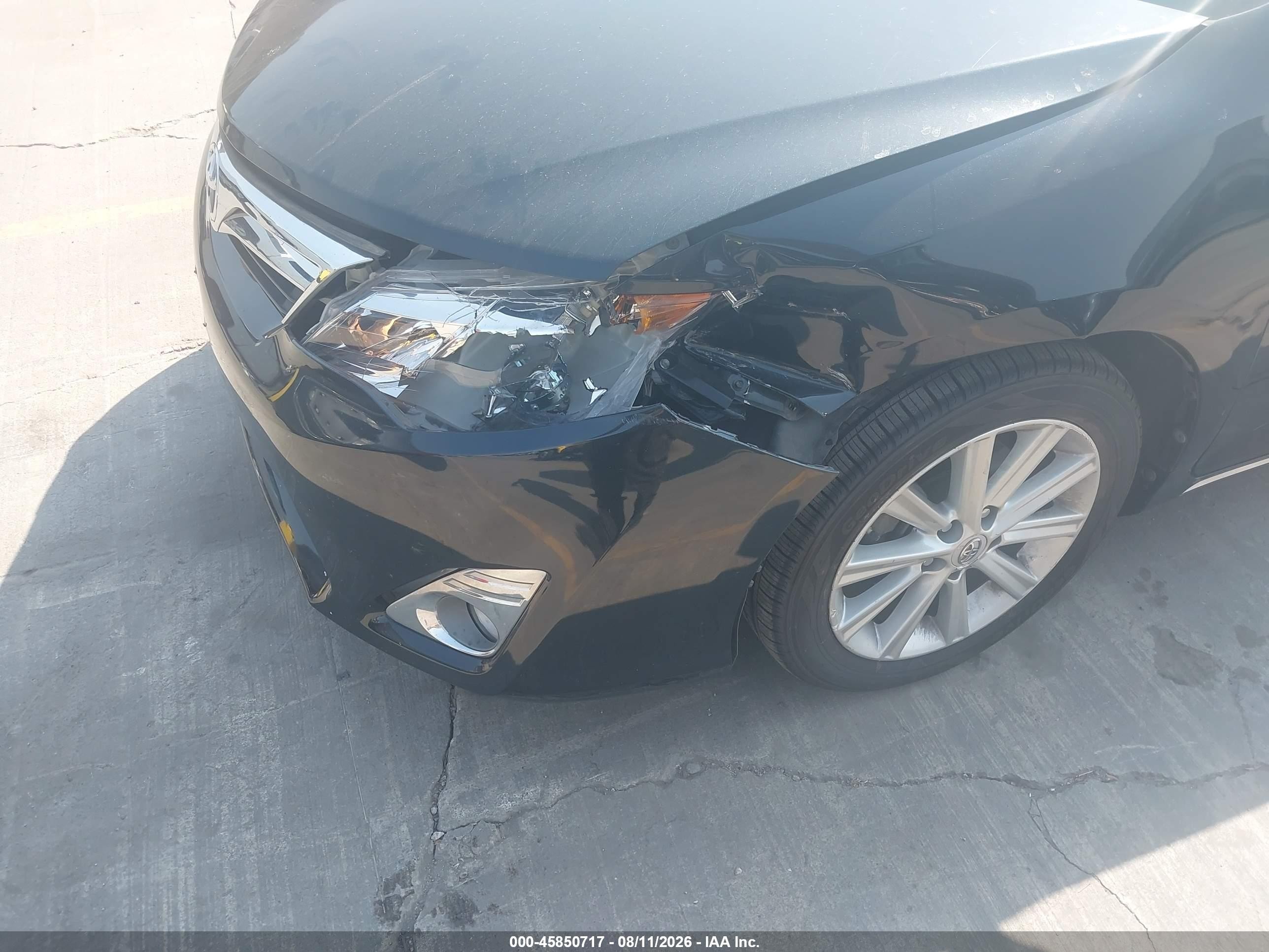 2013 Toyota Camry Xle Black vin: 4T4BF1FK4DR292015