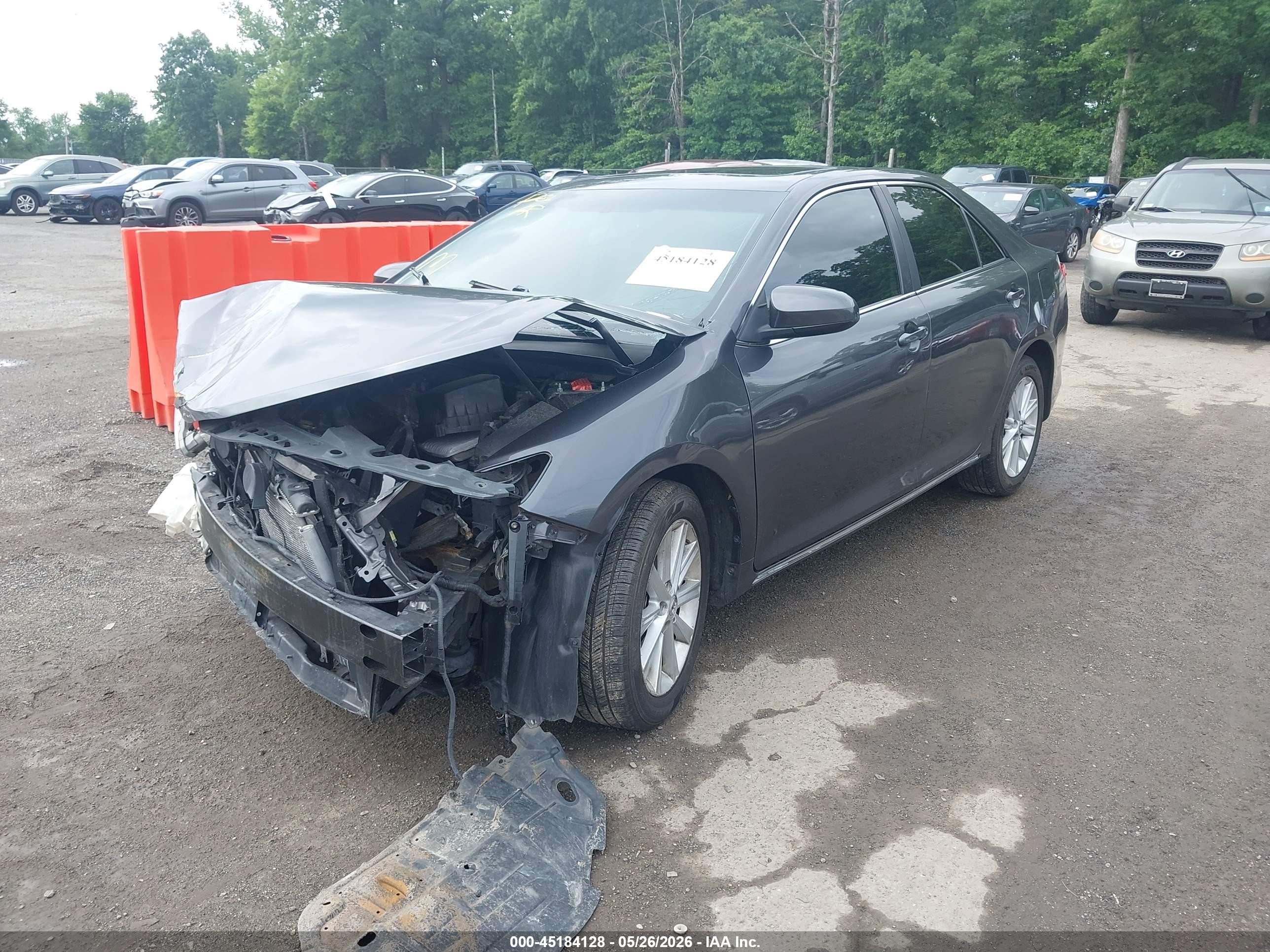 2013 Toyota Camry Xle Gray vin: 4T4BF1FK4DR301442