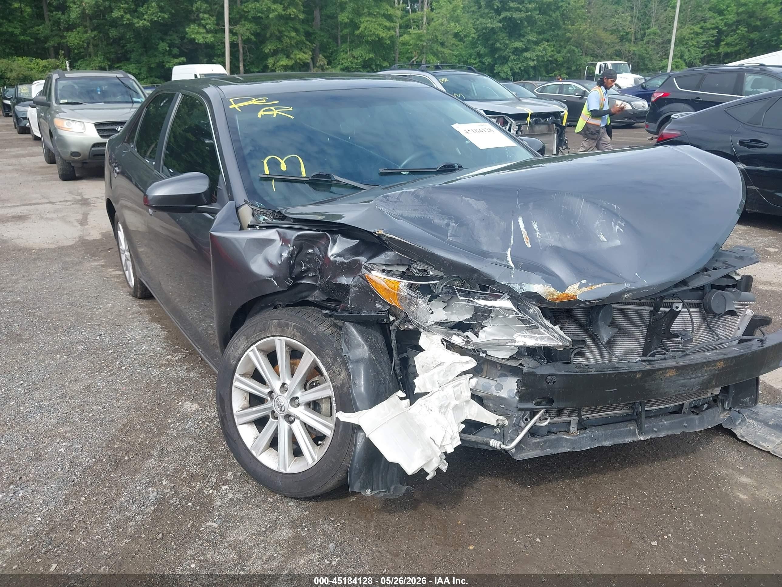 2013 Toyota Camry Xle Gray vin: 4T4BF1FK4DR301442