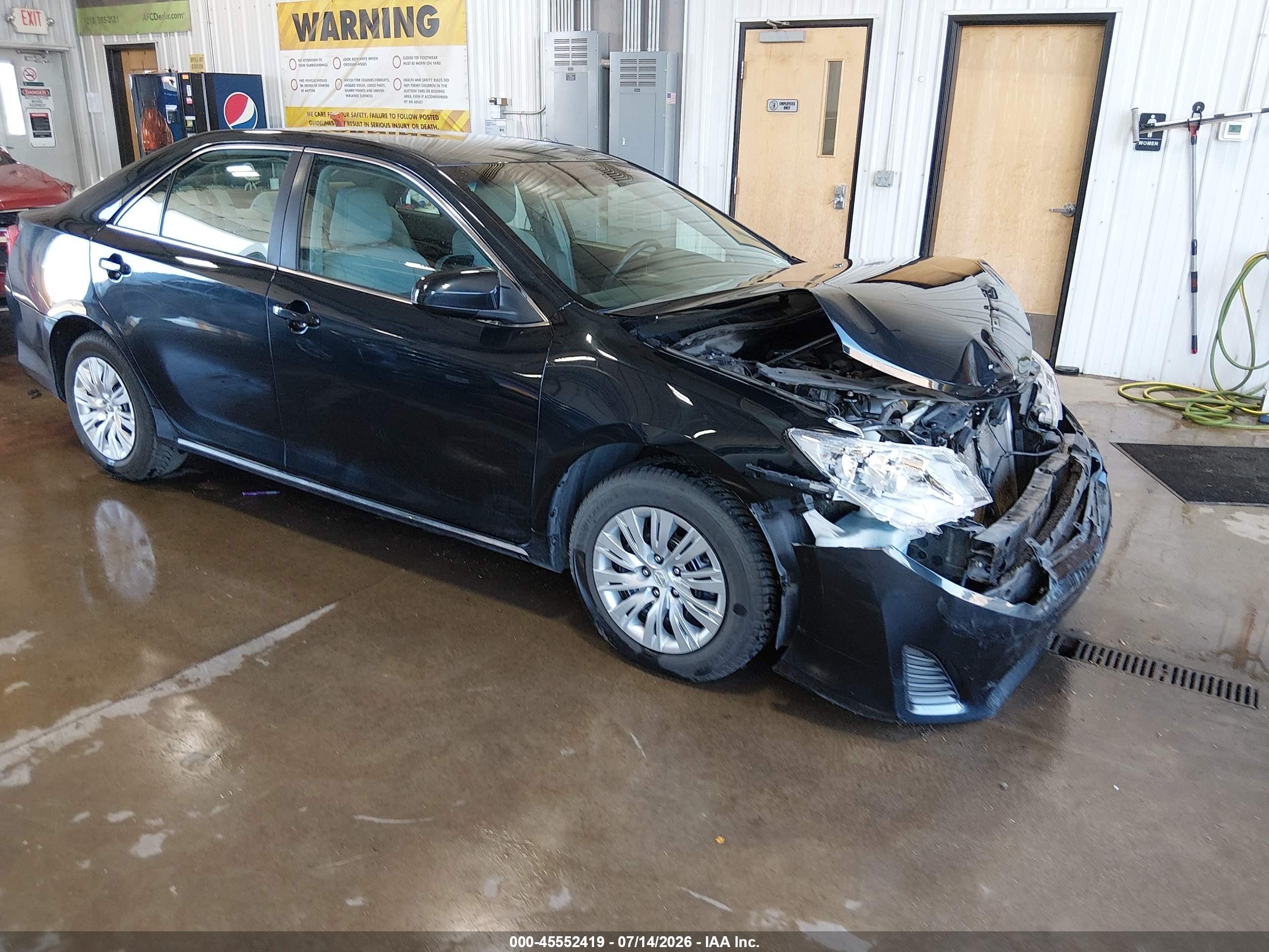 2013 Toyota Camry Le Black vin: 4T4BF1FK4DR333503