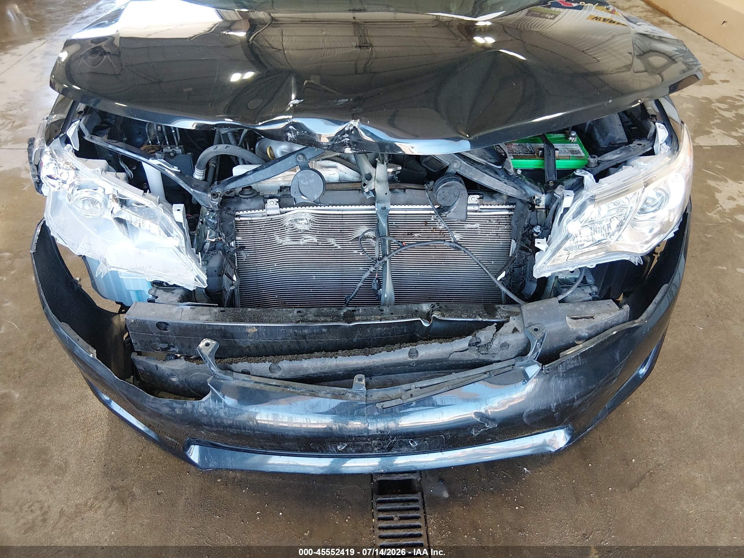2013 Toyota Camry Le Черный vin: 4T4BF1FK4DR333503