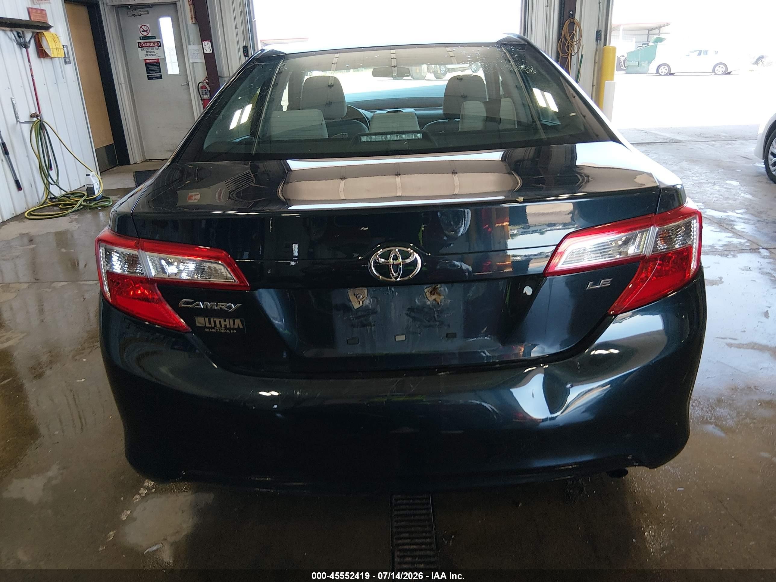 2013 Toyota Camry Le Черный vin: 4T4BF1FK4DR333503