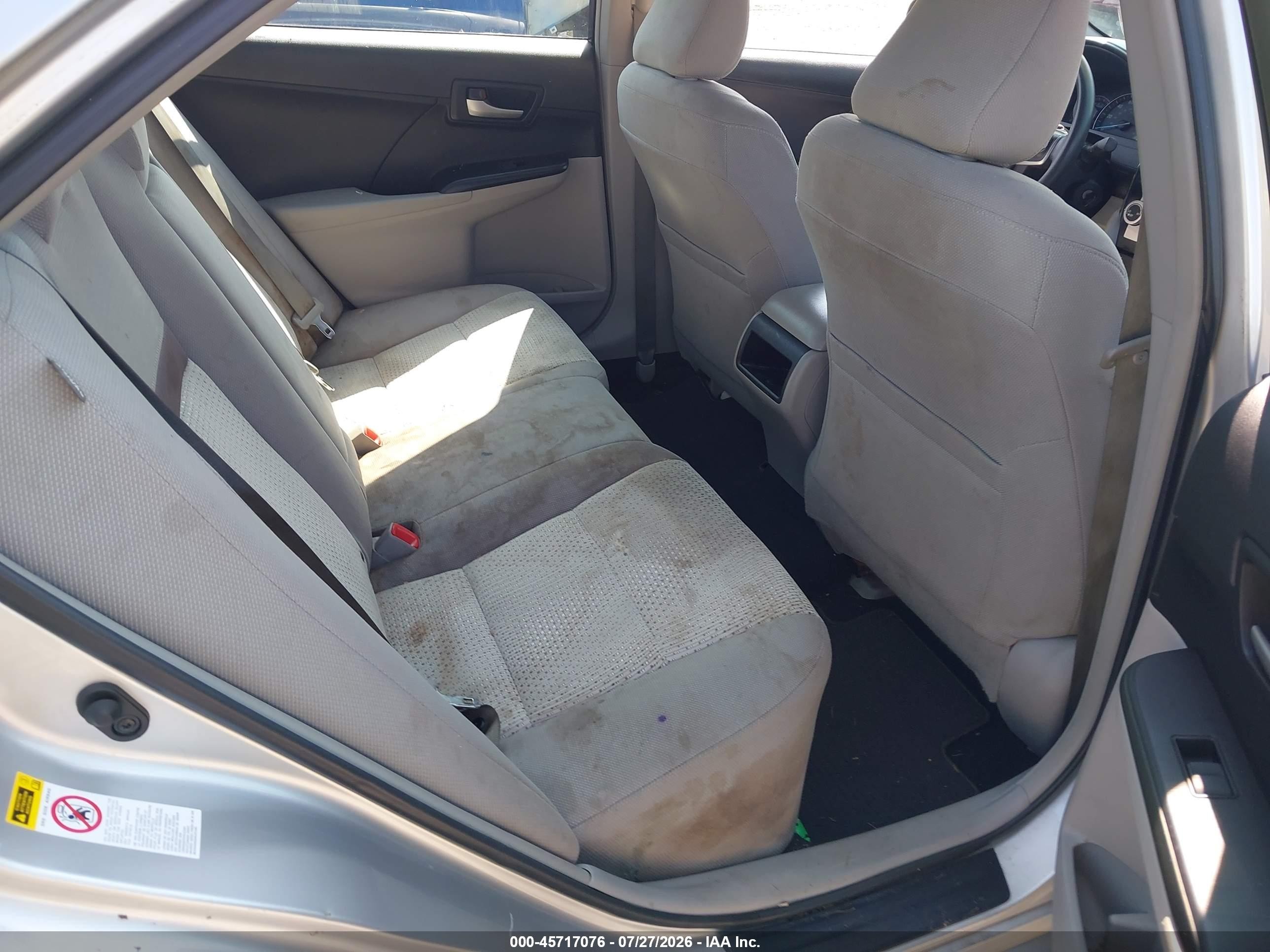 2013 Toyota Camry Le Silver vin: 4T4BF1FK4DR335252