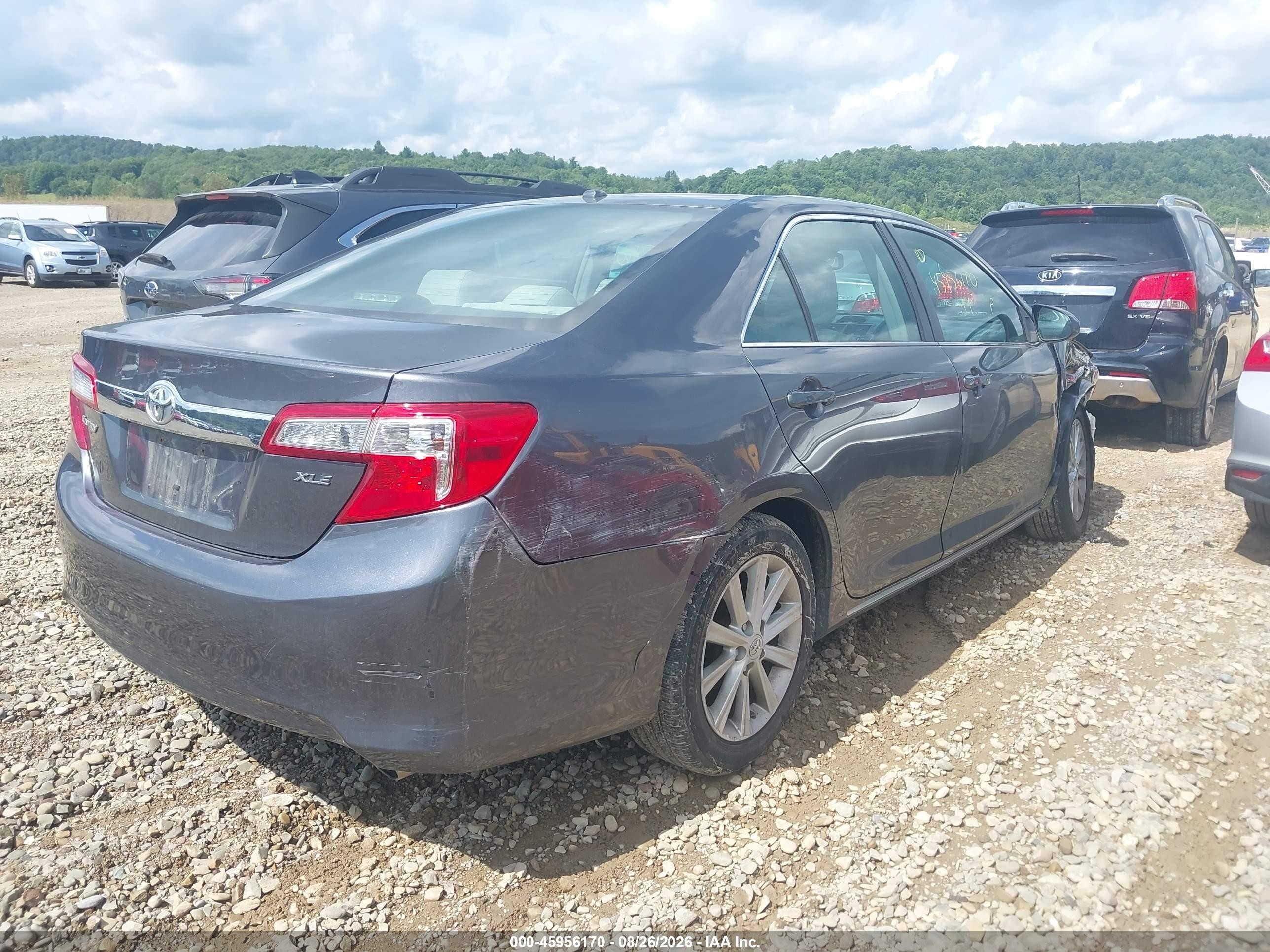 2014 Toyota Camry Xle Gray vin: 4T4BF1FK4ER338461