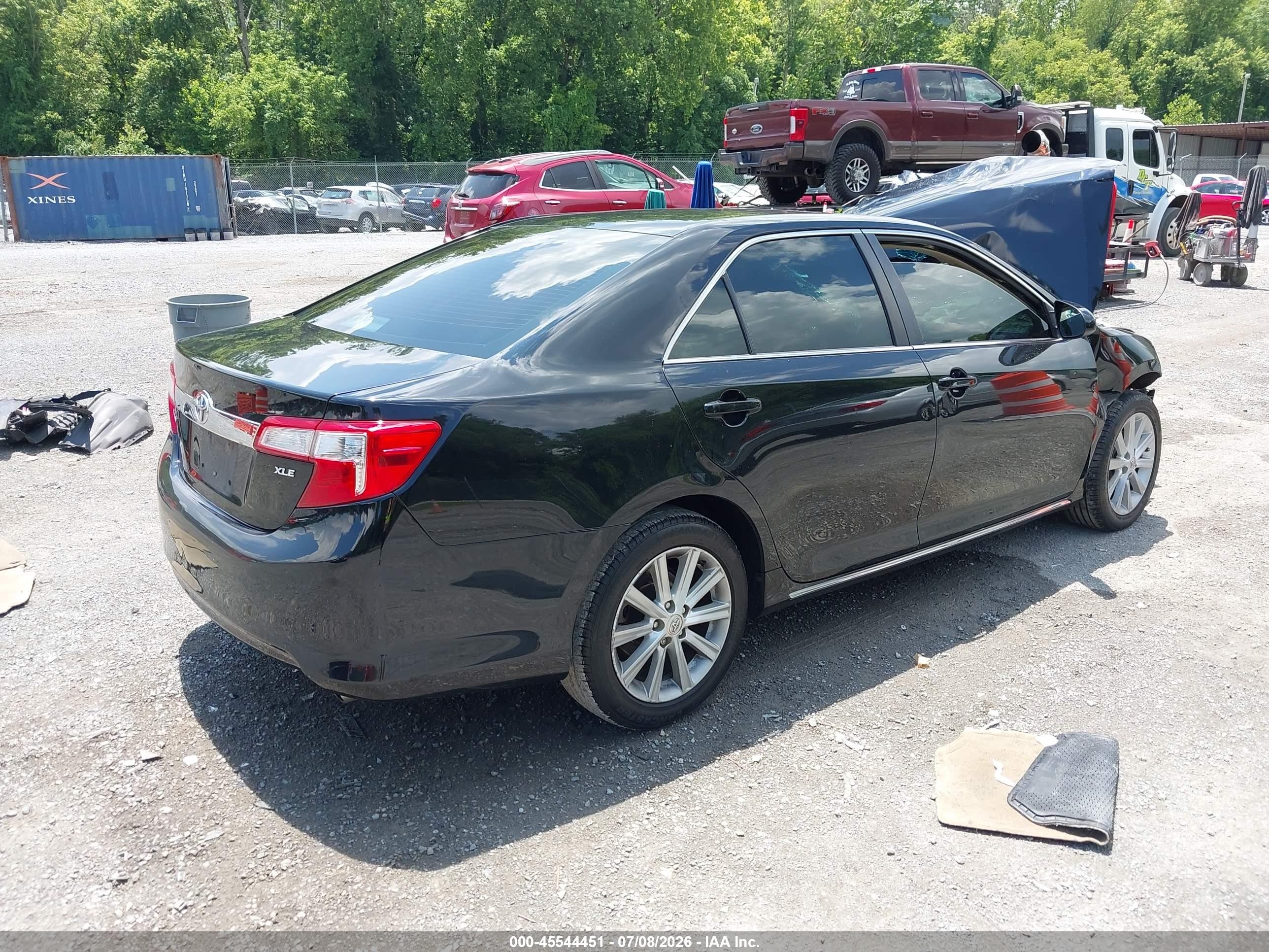 2014 Toyota Camry Xle Black vin: 4T4BF1FK4ER376112