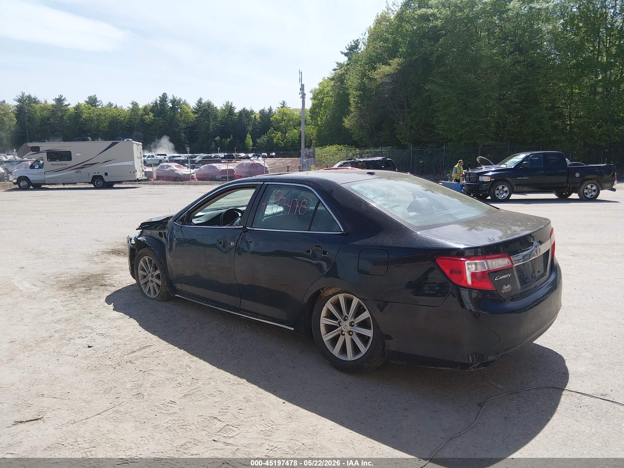 2014 Toyota Camry Xle Black vin: 4T4BF1FK4ER416950