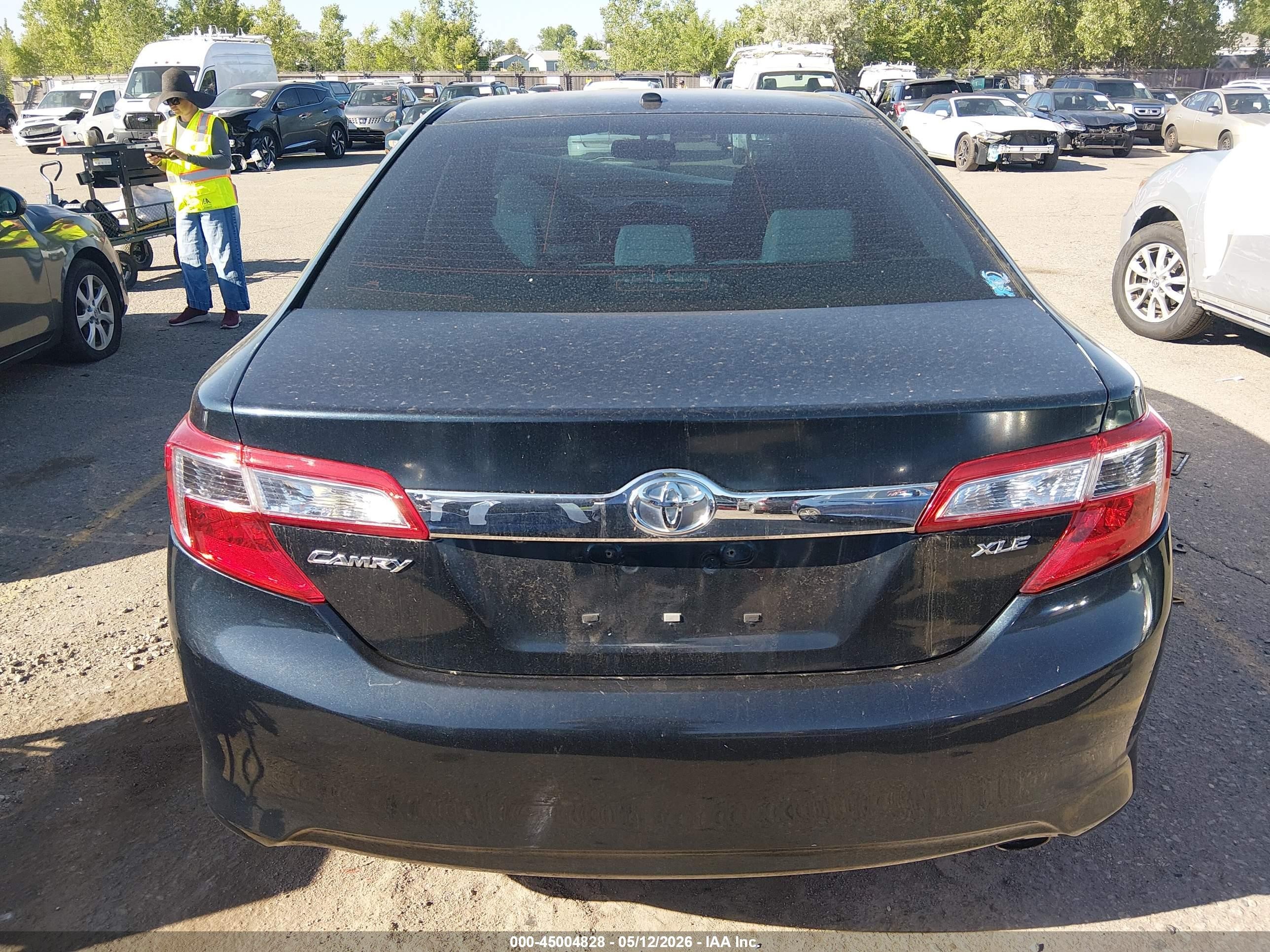 2014 Toyota Camry Xle Black vin: 4T4BF1FK4ER428189