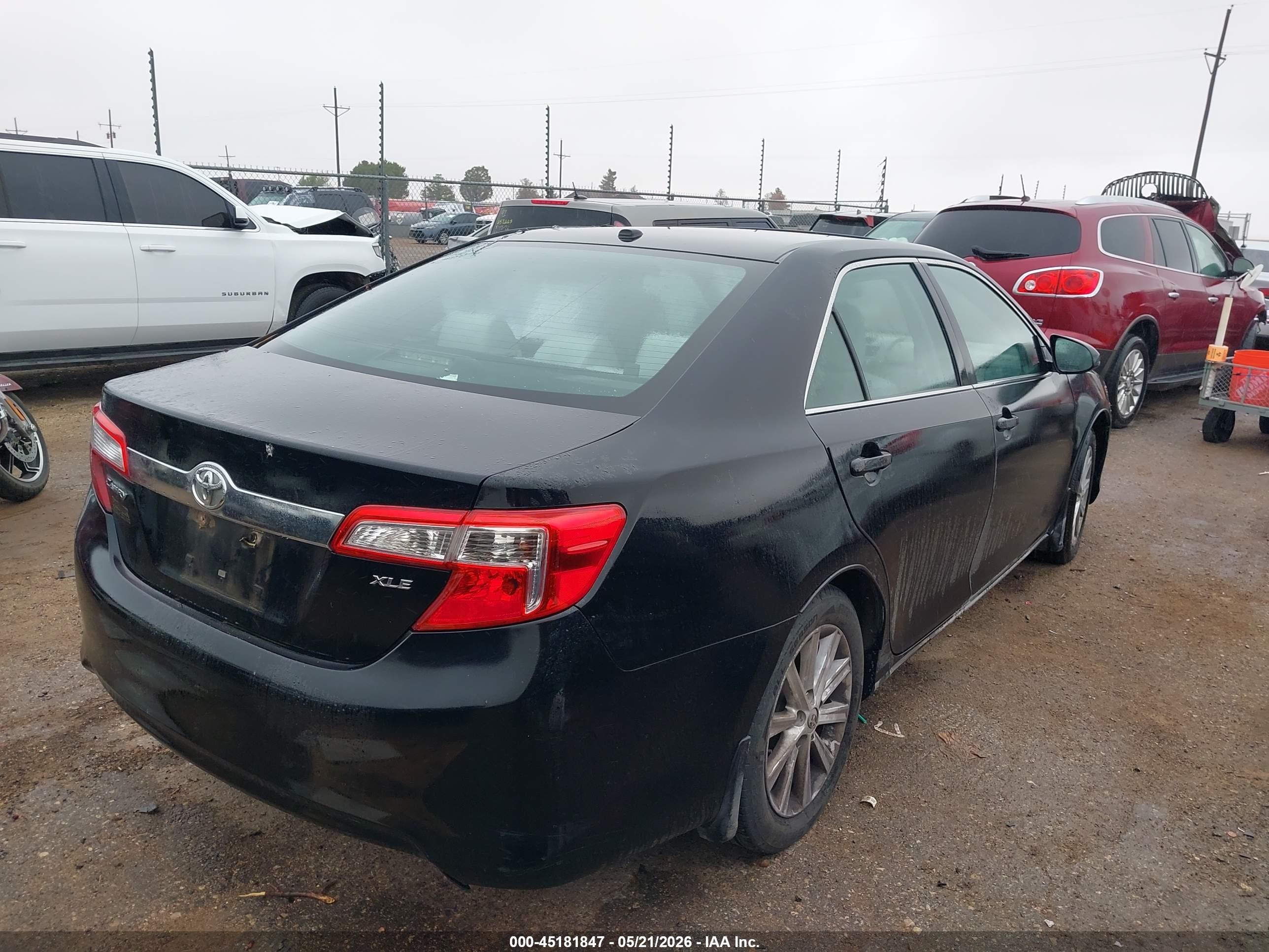 2014 Toyota Camry Xle Black vin: 4T4BF1FK4ER431156