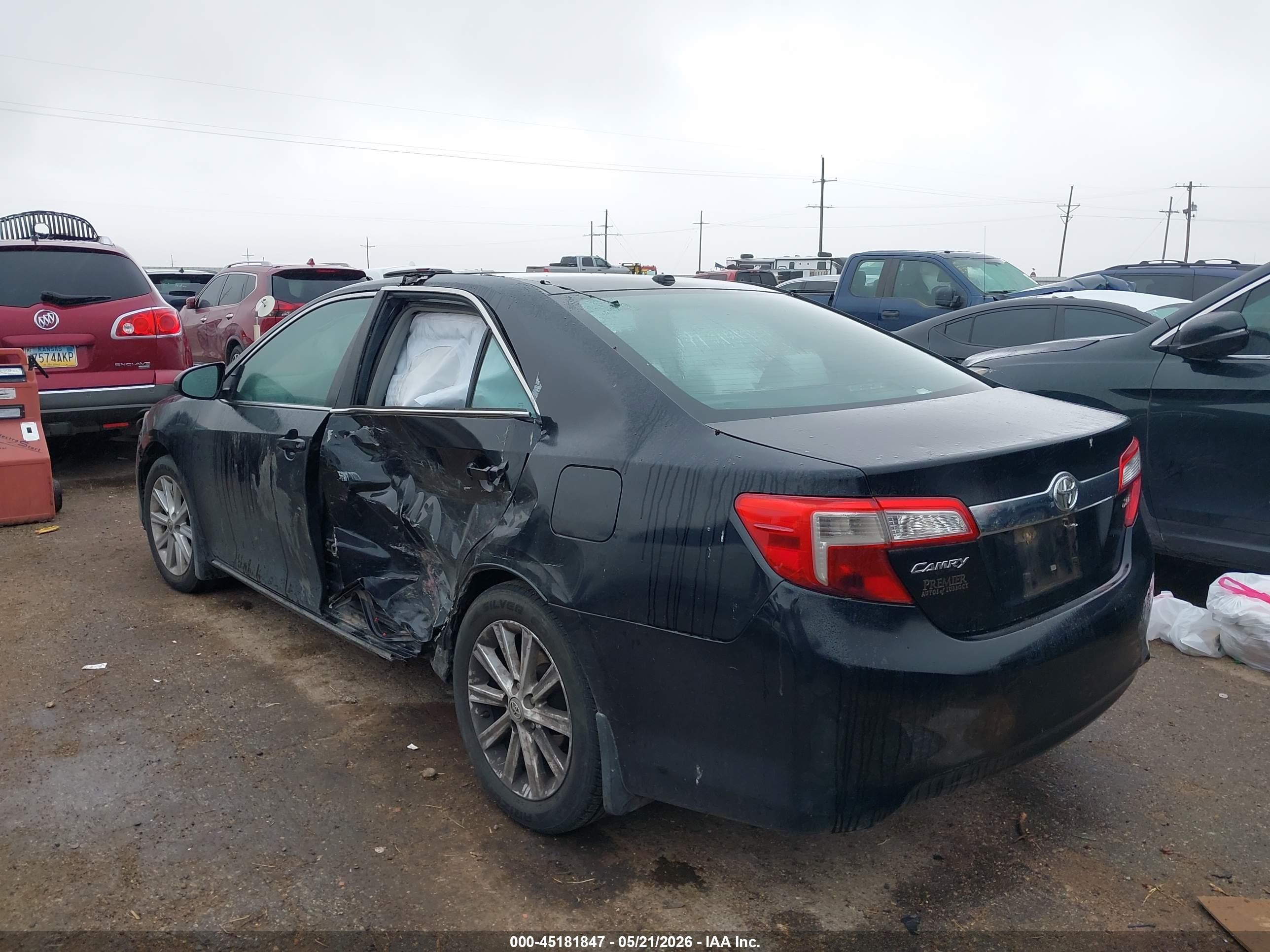 2014 Toyota Camry Xle Black vin: 4T4BF1FK4ER431156