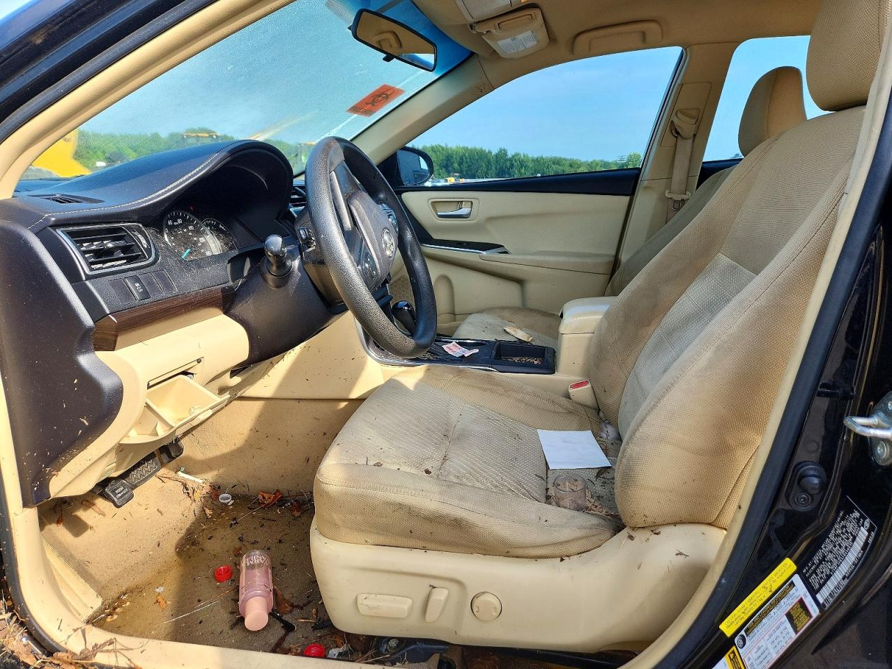 2015 Toyota Camry Le Черный vin: 4T4BF1FK4FR446015