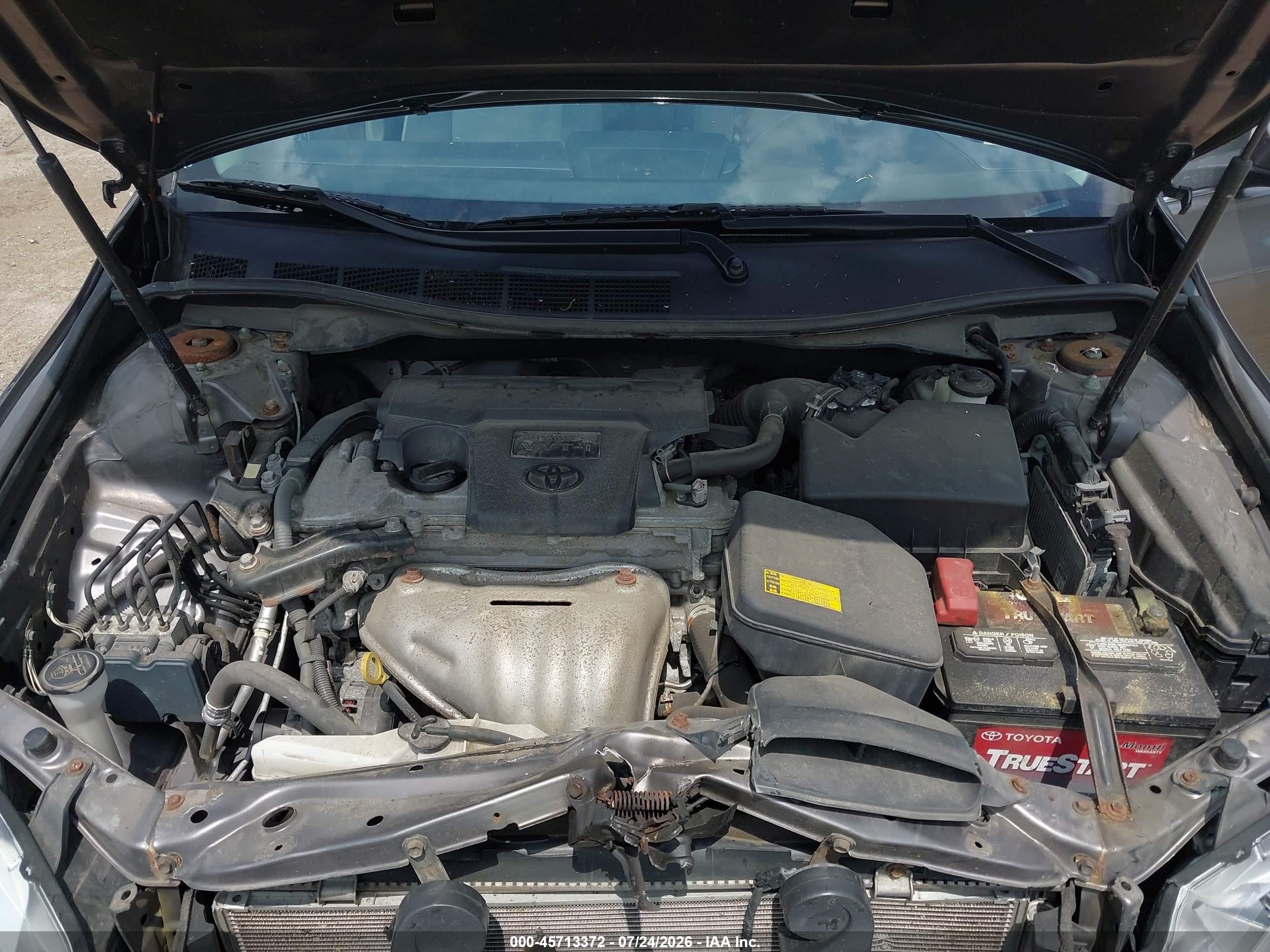 2015 Toyota Camry Le Gray vin: 4T4BF1FK4FR472839