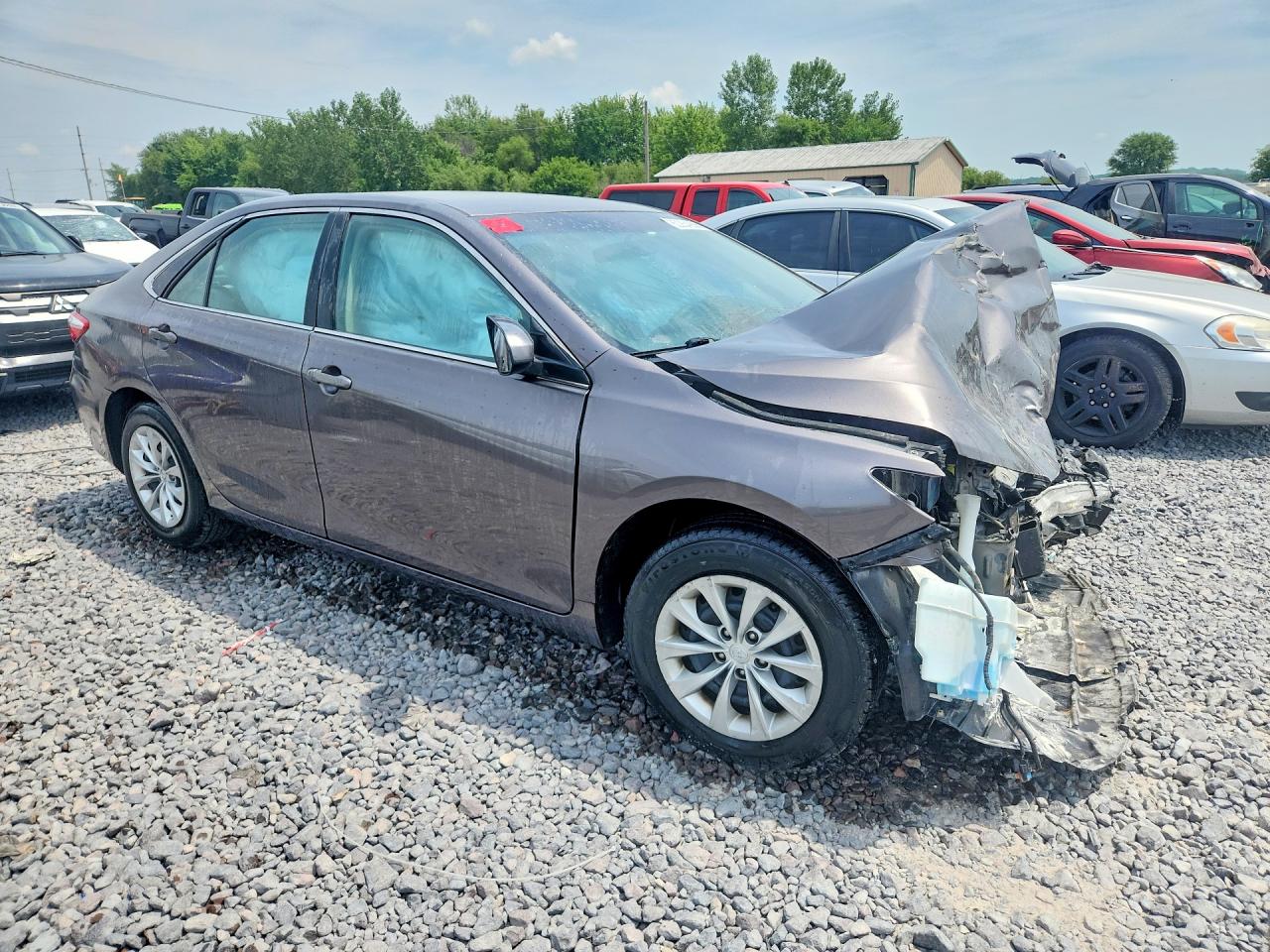 2015 Toyota Camry Le Gray vin: 4T4BF1FK4FR475949