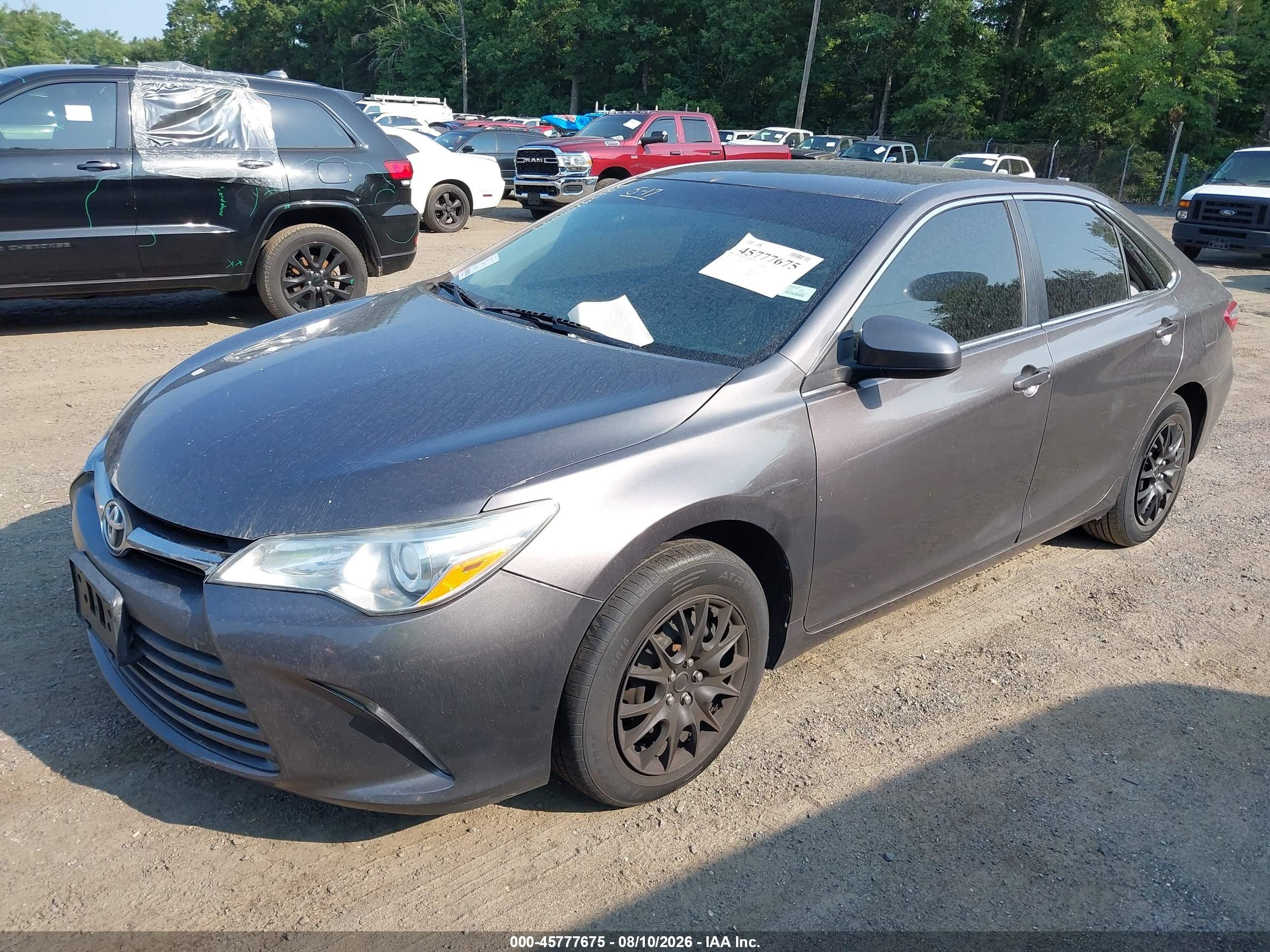2015 Toyota Camry Le Gray vin: 4T4BF1FK4FR488393