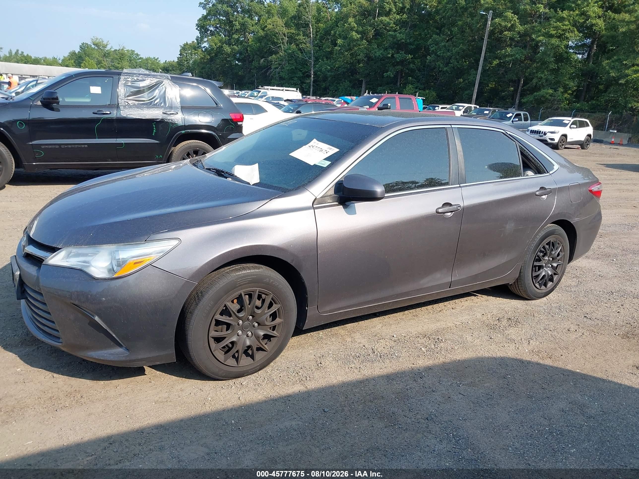 2015 Toyota Camry Le Gray vin: 4T4BF1FK4FR488393