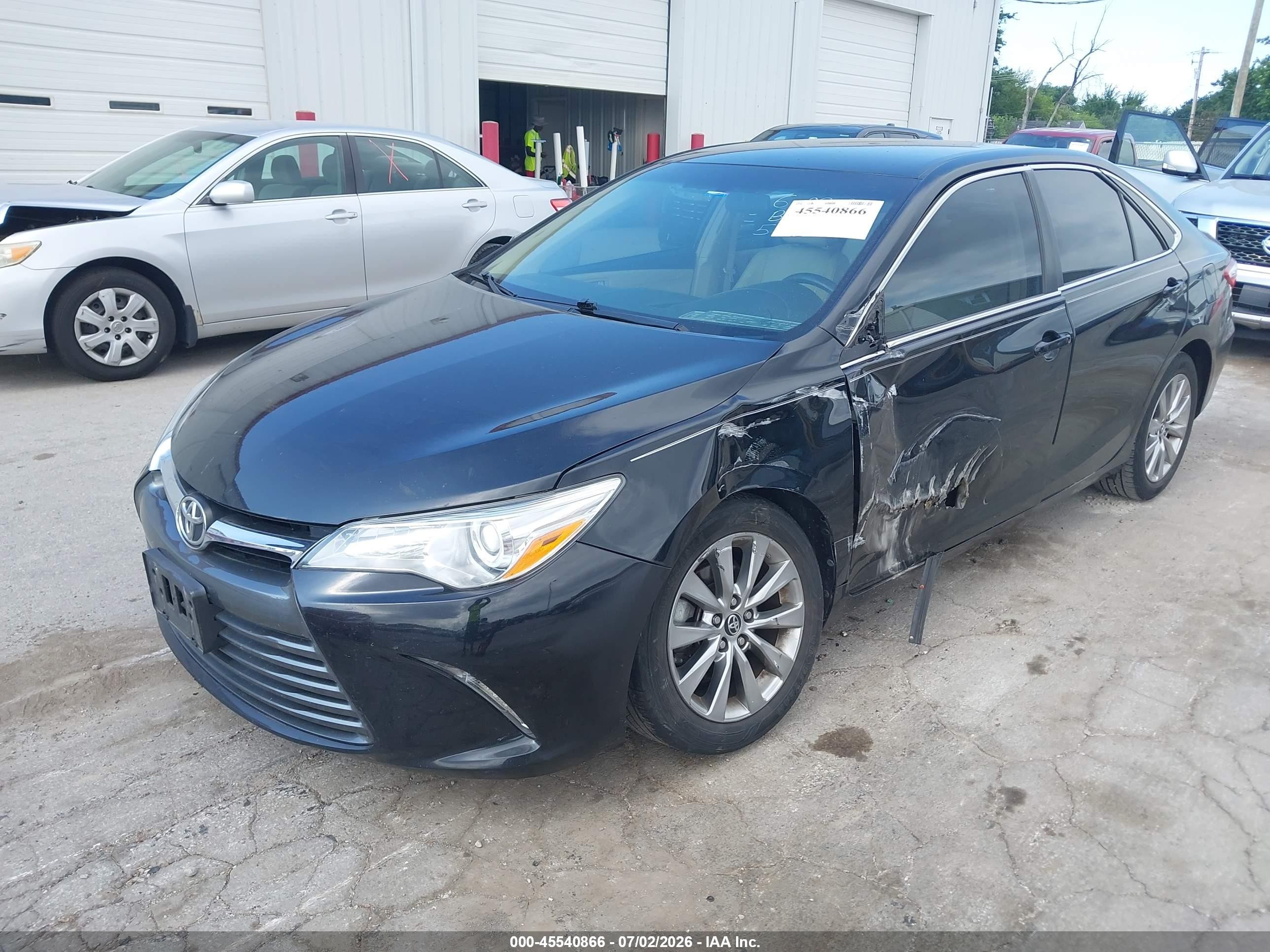 2015 Toyota Camry Xle Черный vin: 4T4BF1FK4FR511347