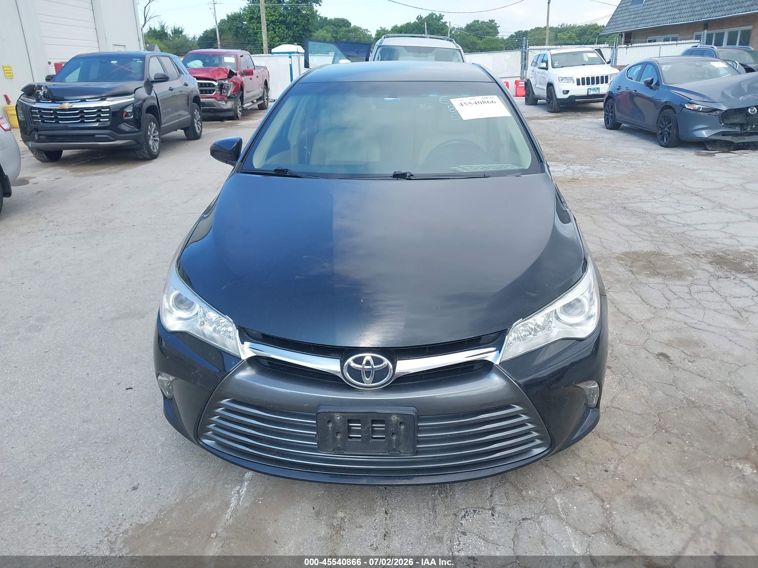 2015 Toyota Camry Xle Черный vin: 4T4BF1FK4FR511347