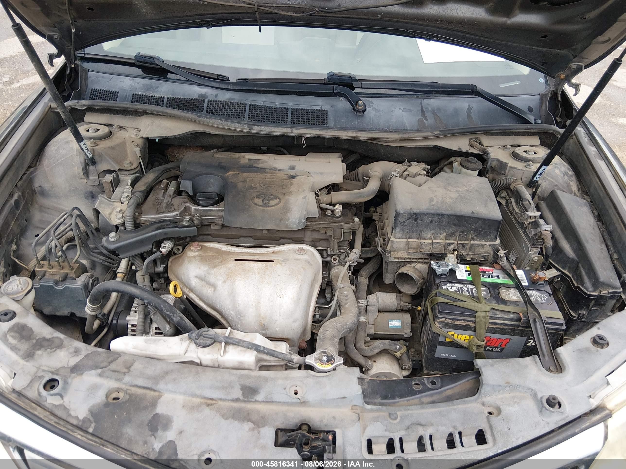 2012 Toyota Camry Le Gray vin: 4T4BF1FK5CR158709