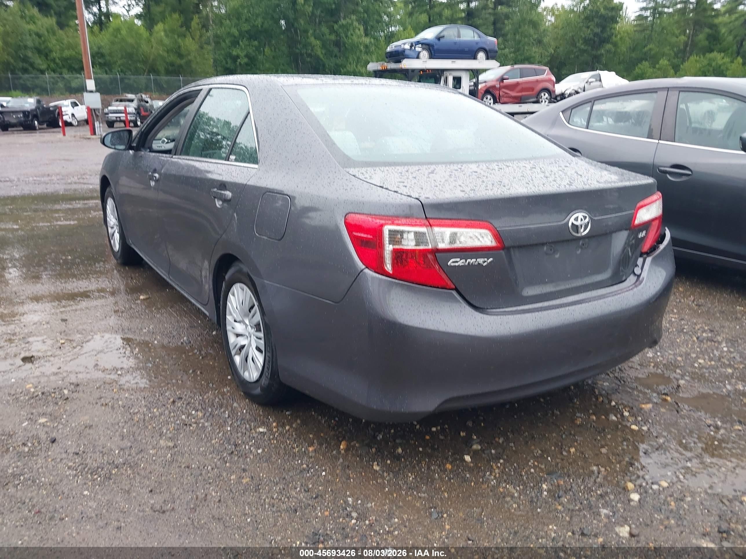 2012 Toyota Camry Le Gray vin: 4T4BF1FK5CR201879