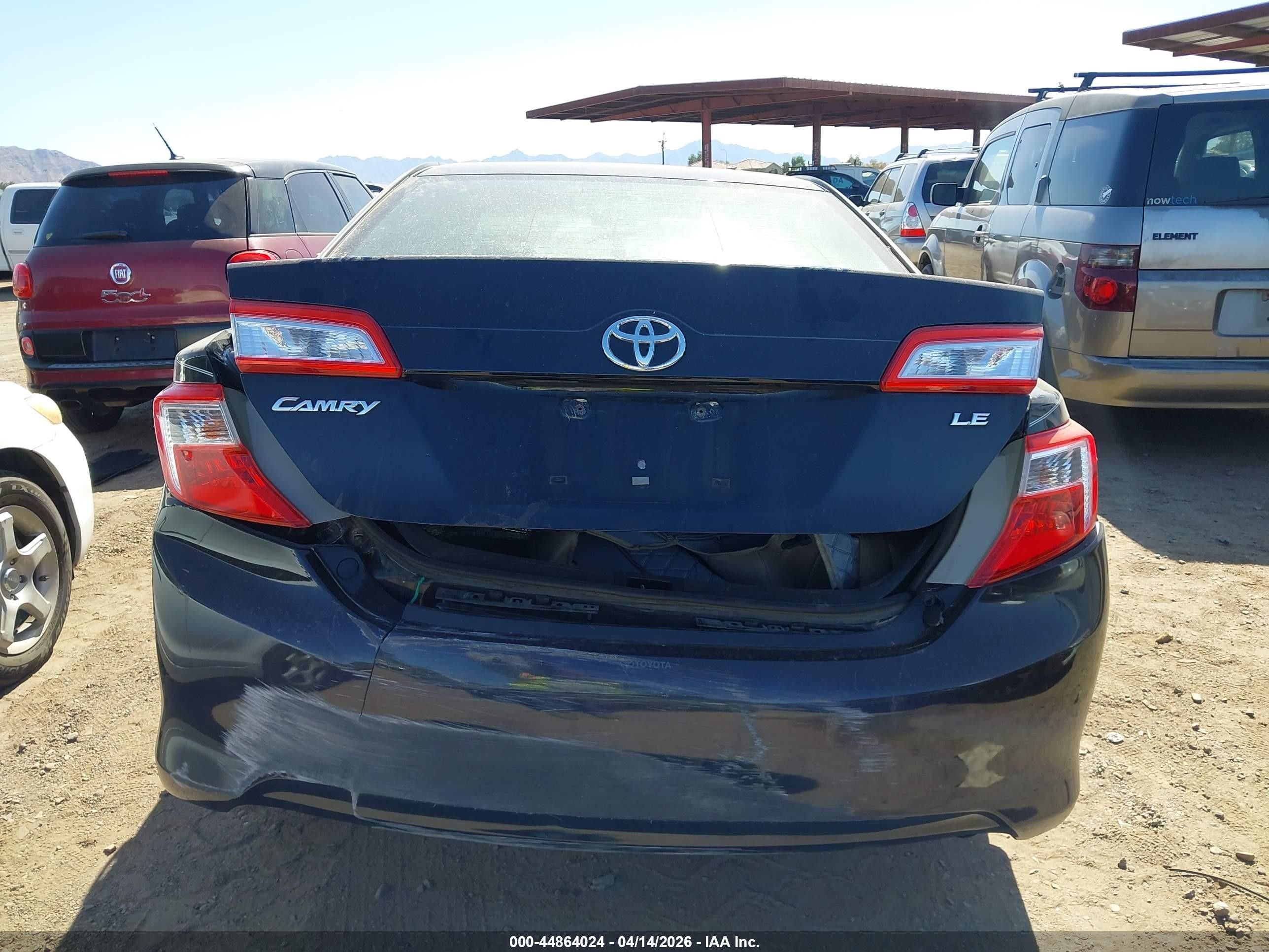 2012 Toyota Camry Le Black vin: 4T4BF1FK5CR225471
