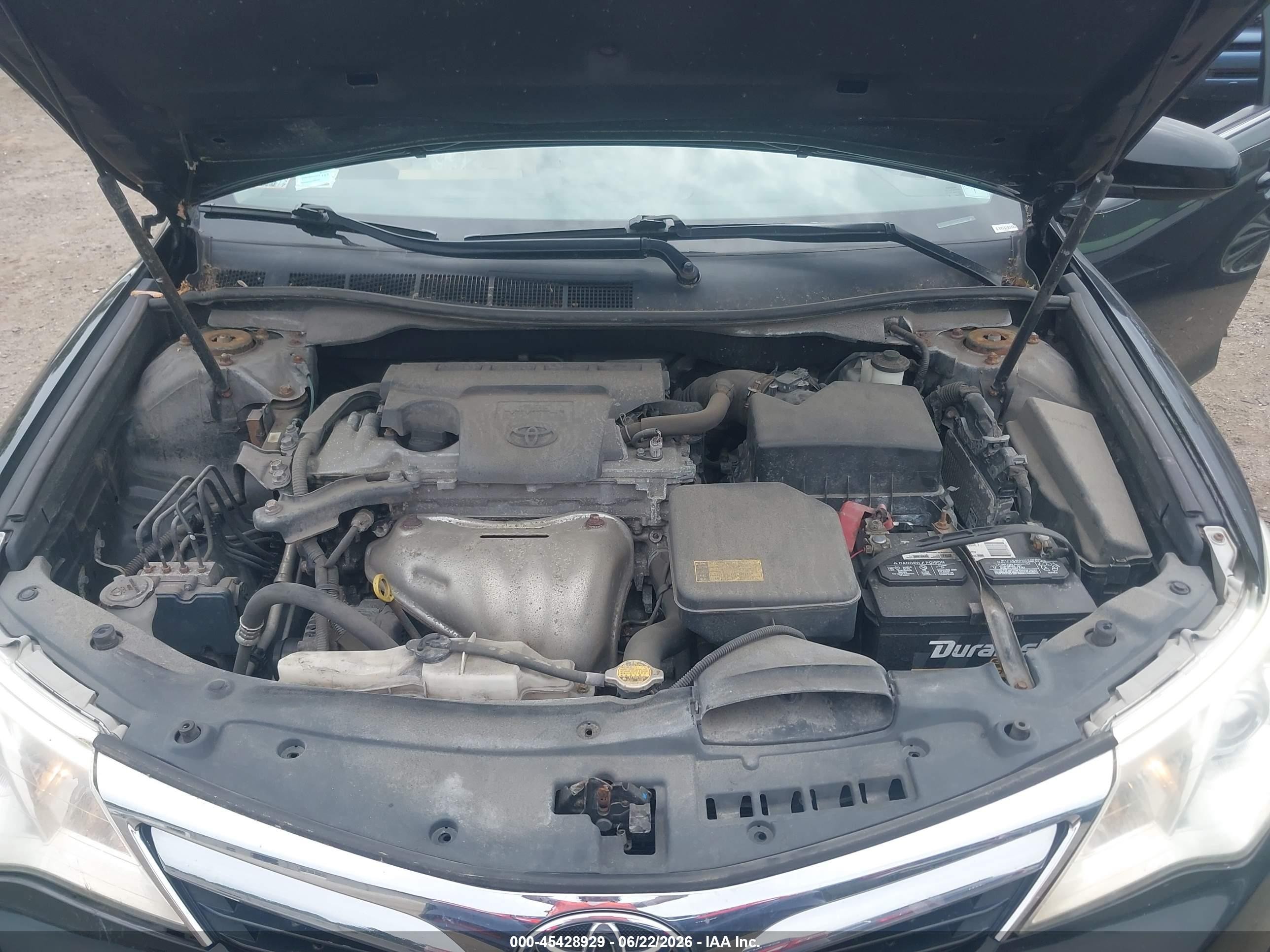 2012 Toyota Camry Xle Black vin: 4T4BF1FK5CR240665