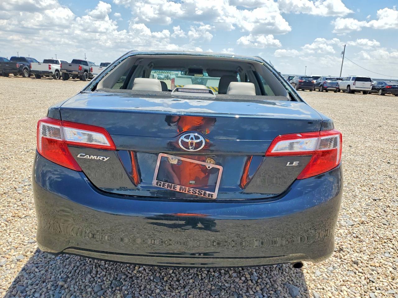 2012 Toyota Camry Le Черный vin: 4T4BF1FK5CR265226