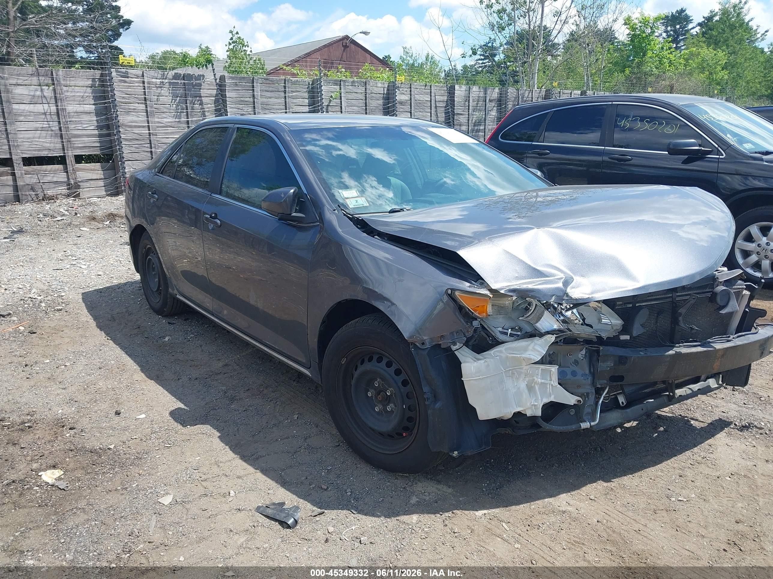 2013 Toyota Camry Le Gray vin: 4T4BF1FK5DR289057