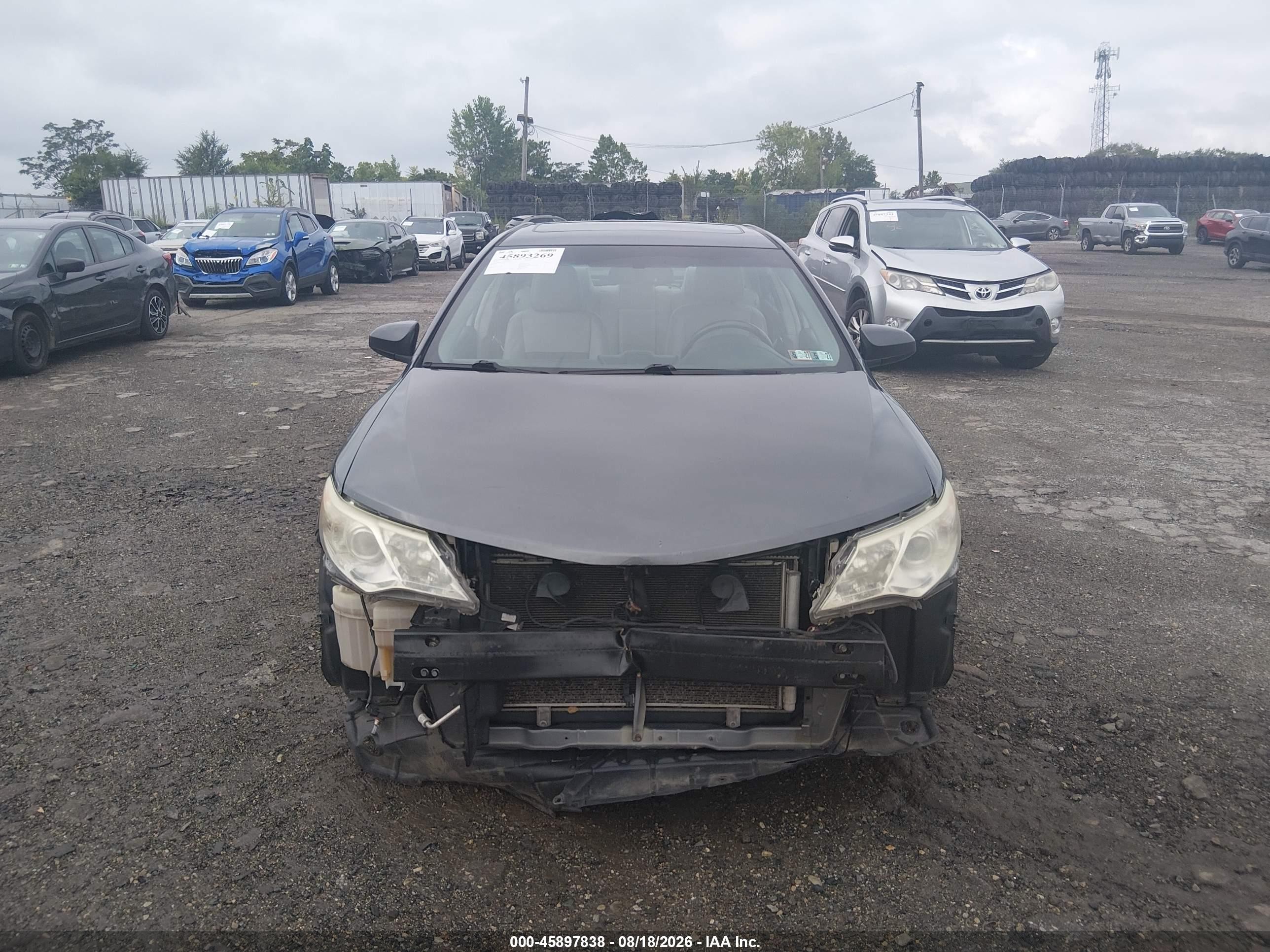2013 Toyota Camry Xle Gray vin: 4T4BF1FK5DR297367