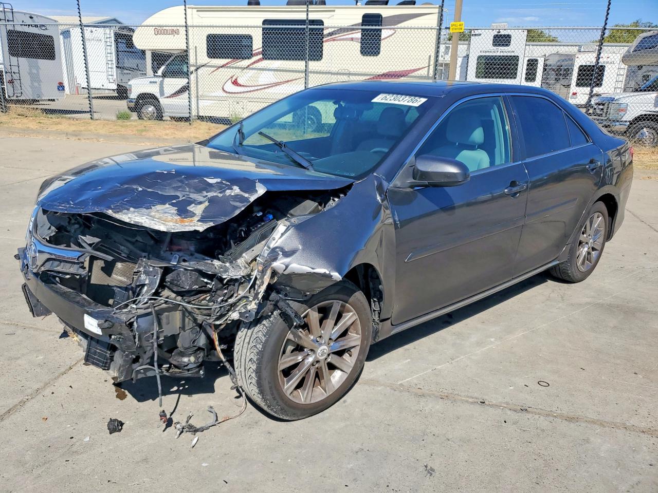 2013 Toyota Camry Xle Gray vin: 4T4BF1FK5DR298342
