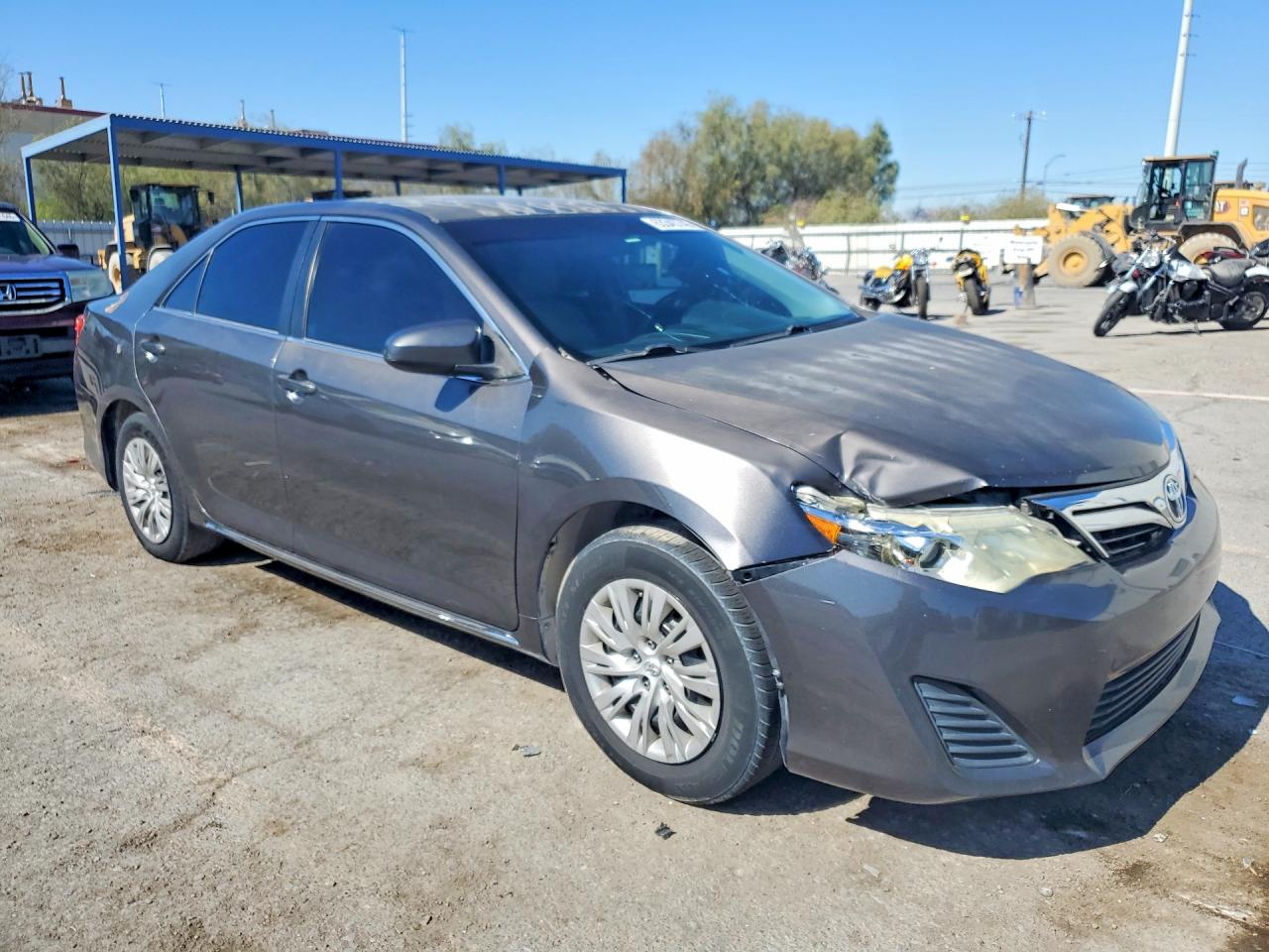 2013 Toyota Camry Le Gray vin: 4T4BF1FK5DR312403