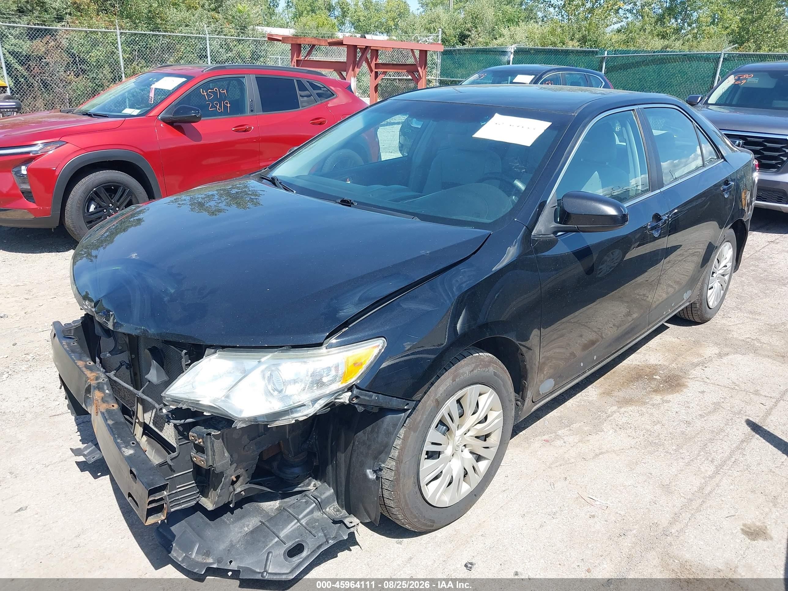 2013 Toyota Camry Le Black vin: 4T4BF1FK5DR316077
