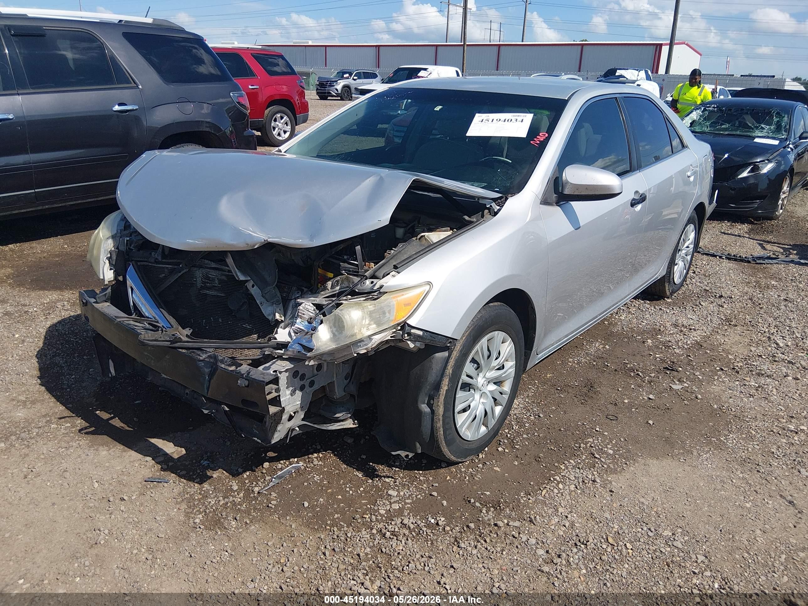 2013 Toyota Camry Le Silver vin: 4T4BF1FK5DR322249