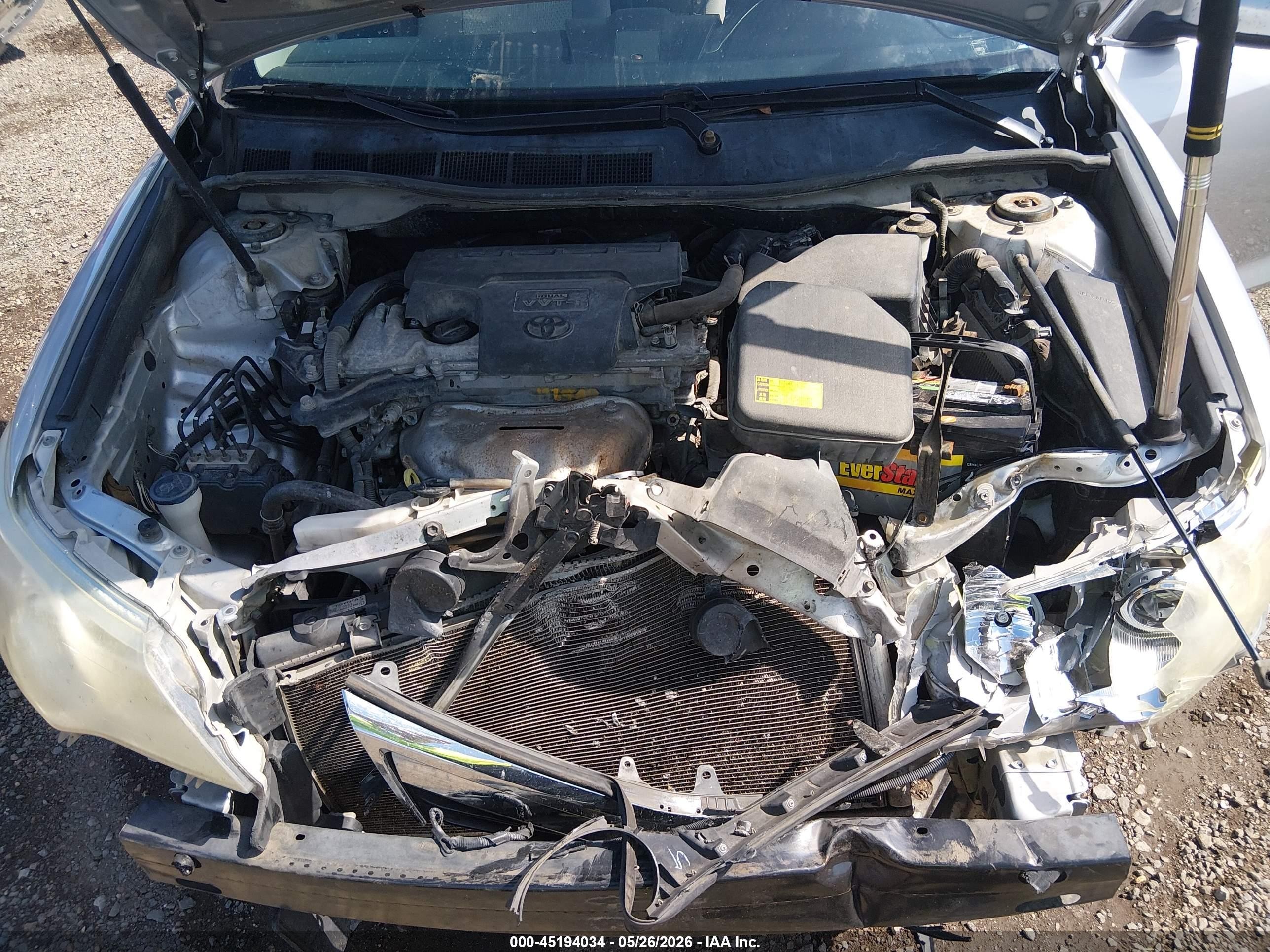 2013 Toyota Camry Le Silver vin: 4T4BF1FK5DR322249