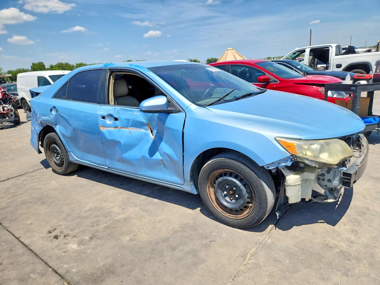 2013 Toyota Camry Le Blue vin: 4T4BF1FK5DR324275