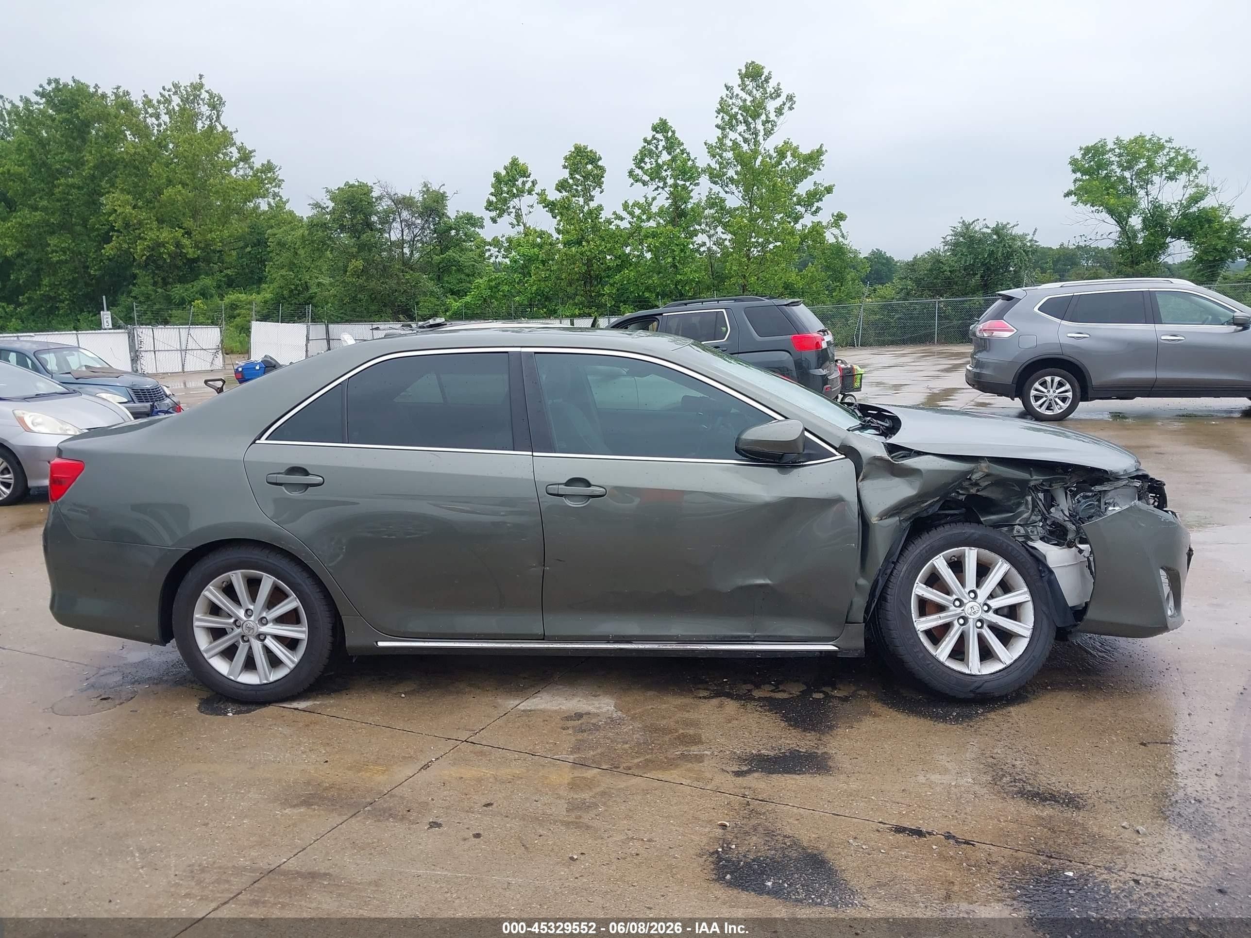 2014 Toyota Camry Xle Green vin: 4T4BF1FK5ER352417