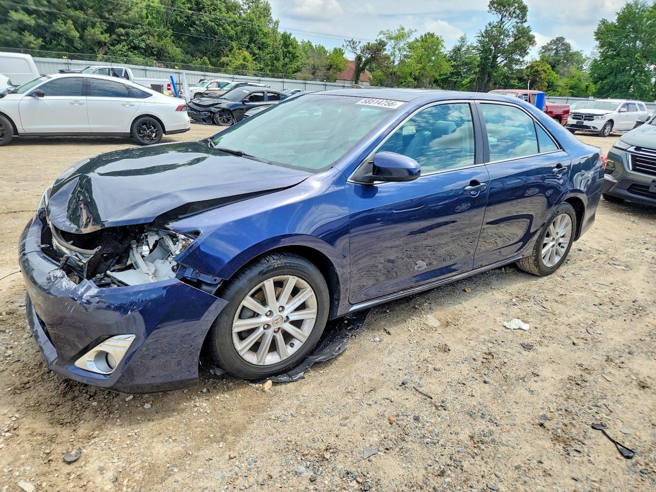 2014 Toyota Camry Xle Blue vin: 4T4BF1FK5ER402474