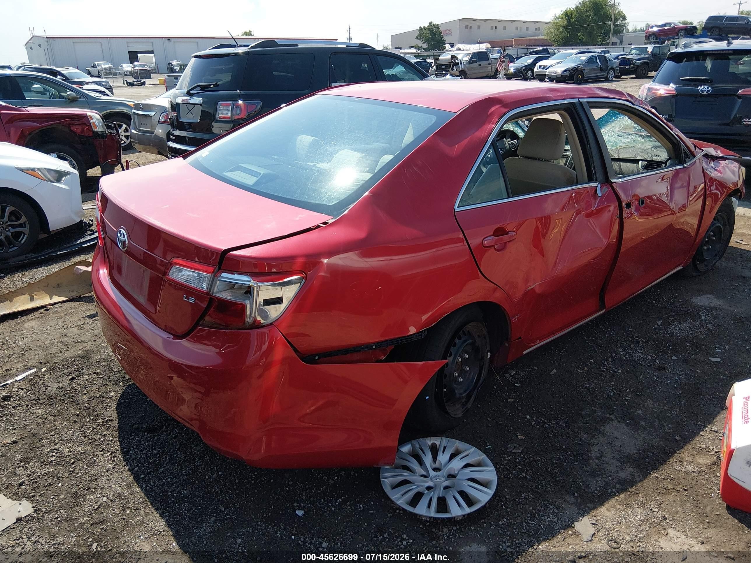 2014 Toyota Camry Le Red vin: 4T4BF1FK5ER430677